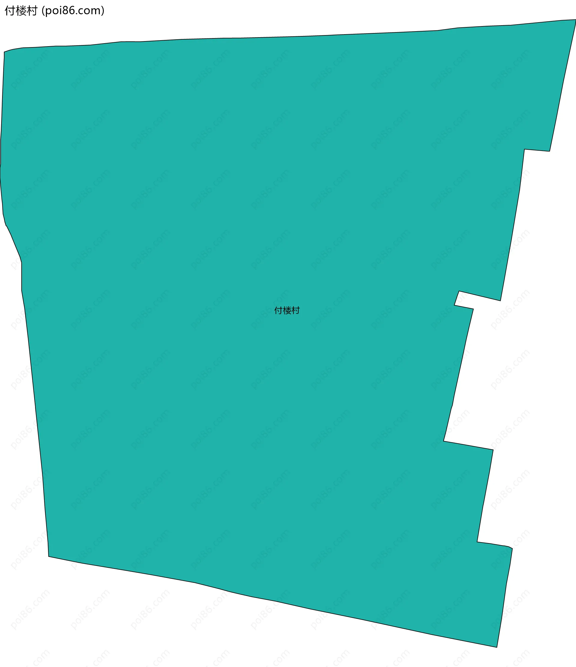 付楼村边界地图