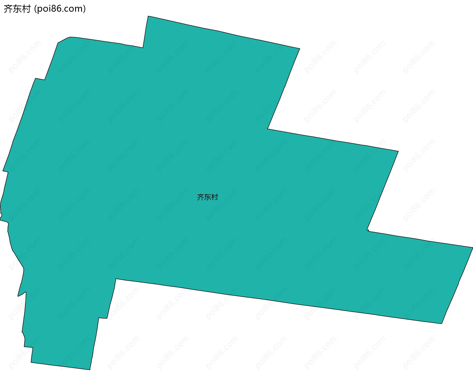 齐东村边界地图