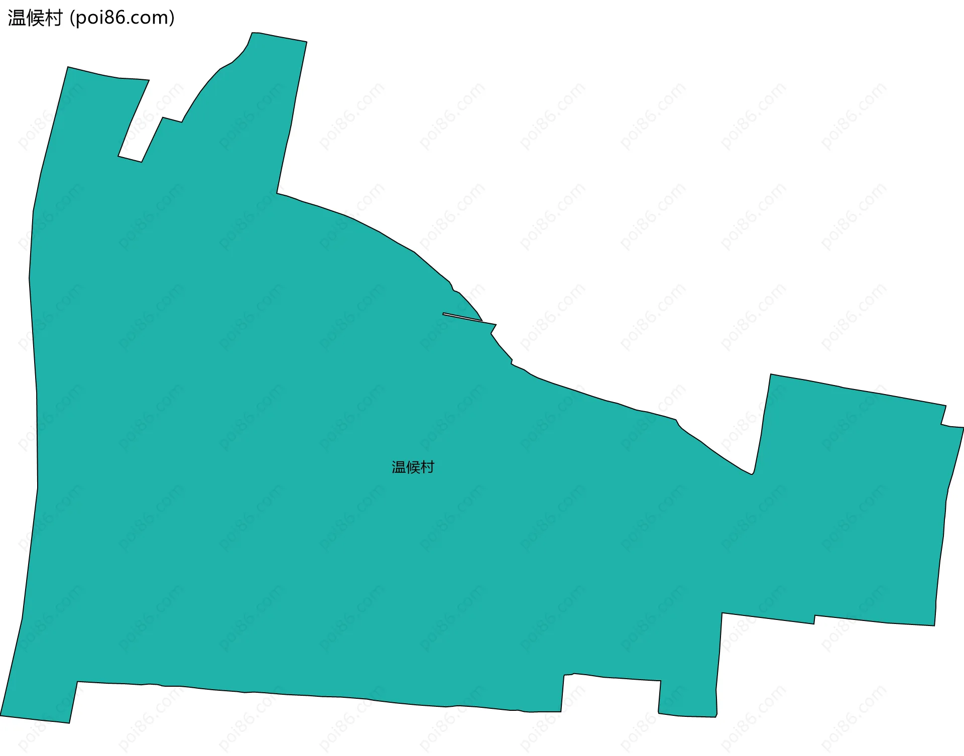 温候村边界地图