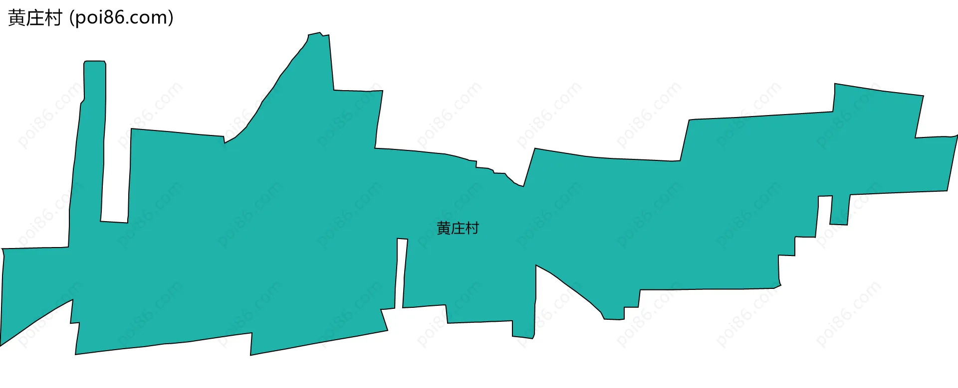 黄庄村边界地图