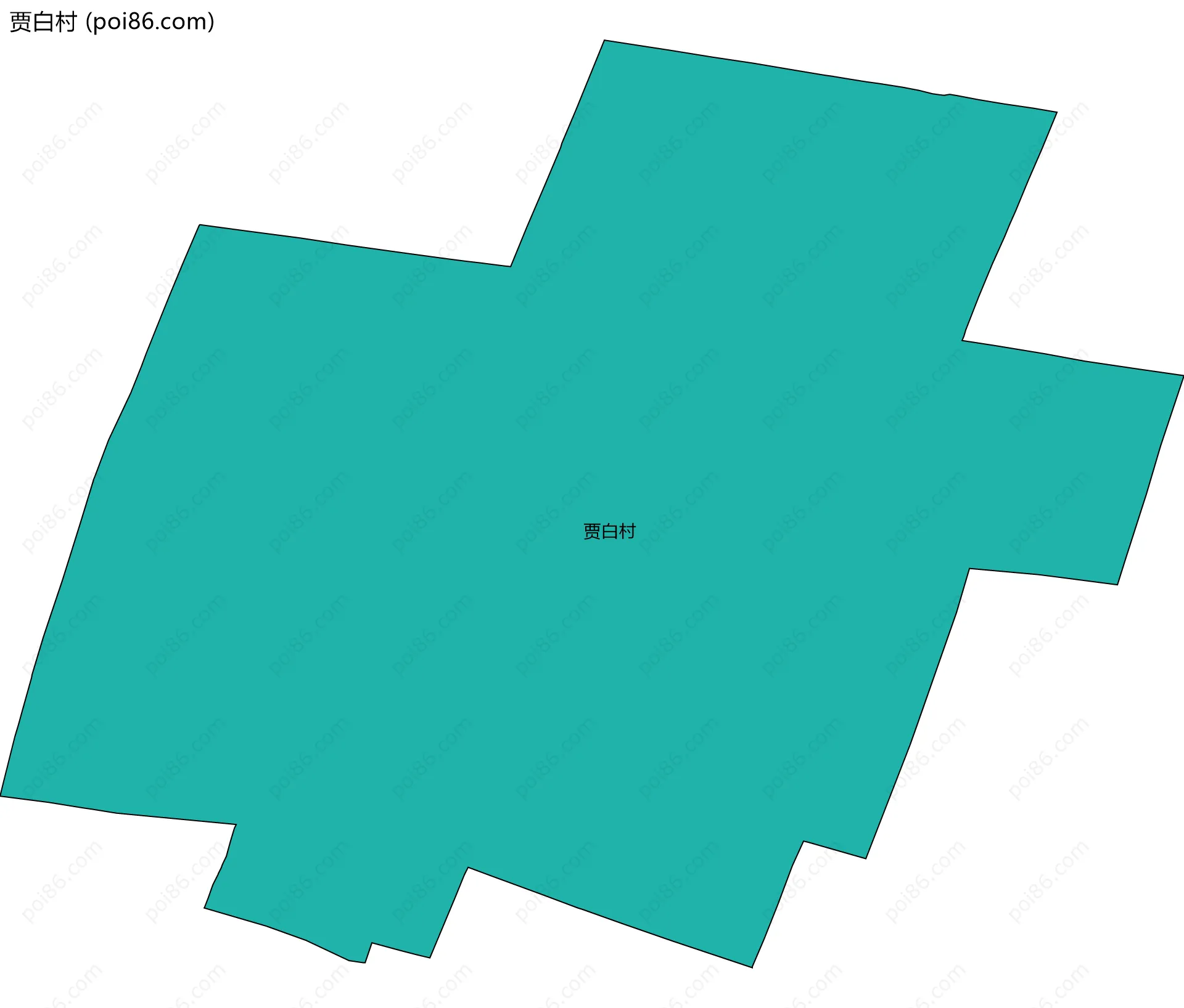 贾白村边界地图