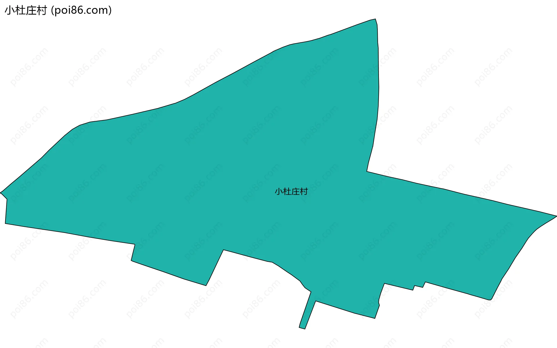 小杜庄村边界地图