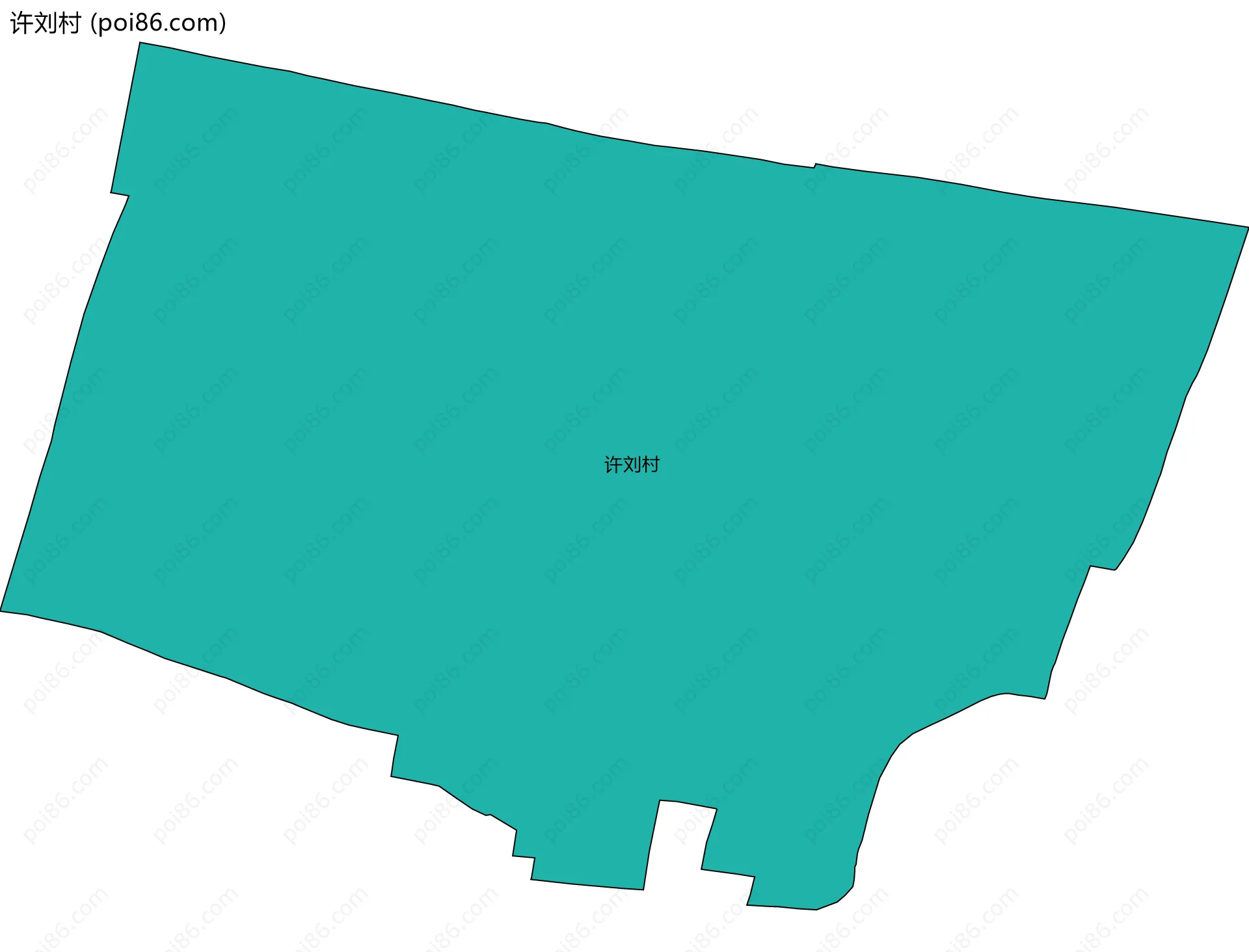 许刘村边界地图