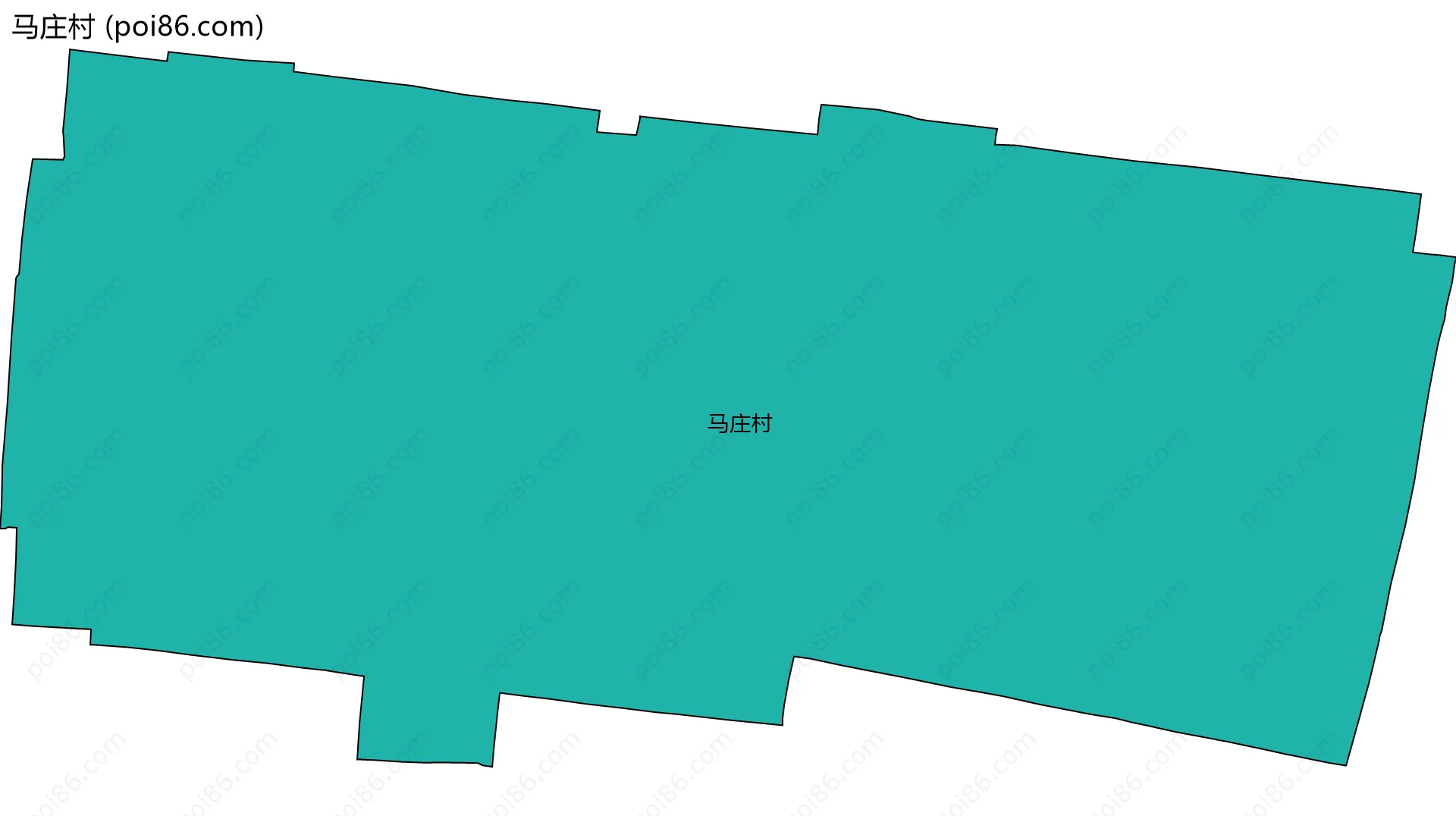 马庄村边界地图