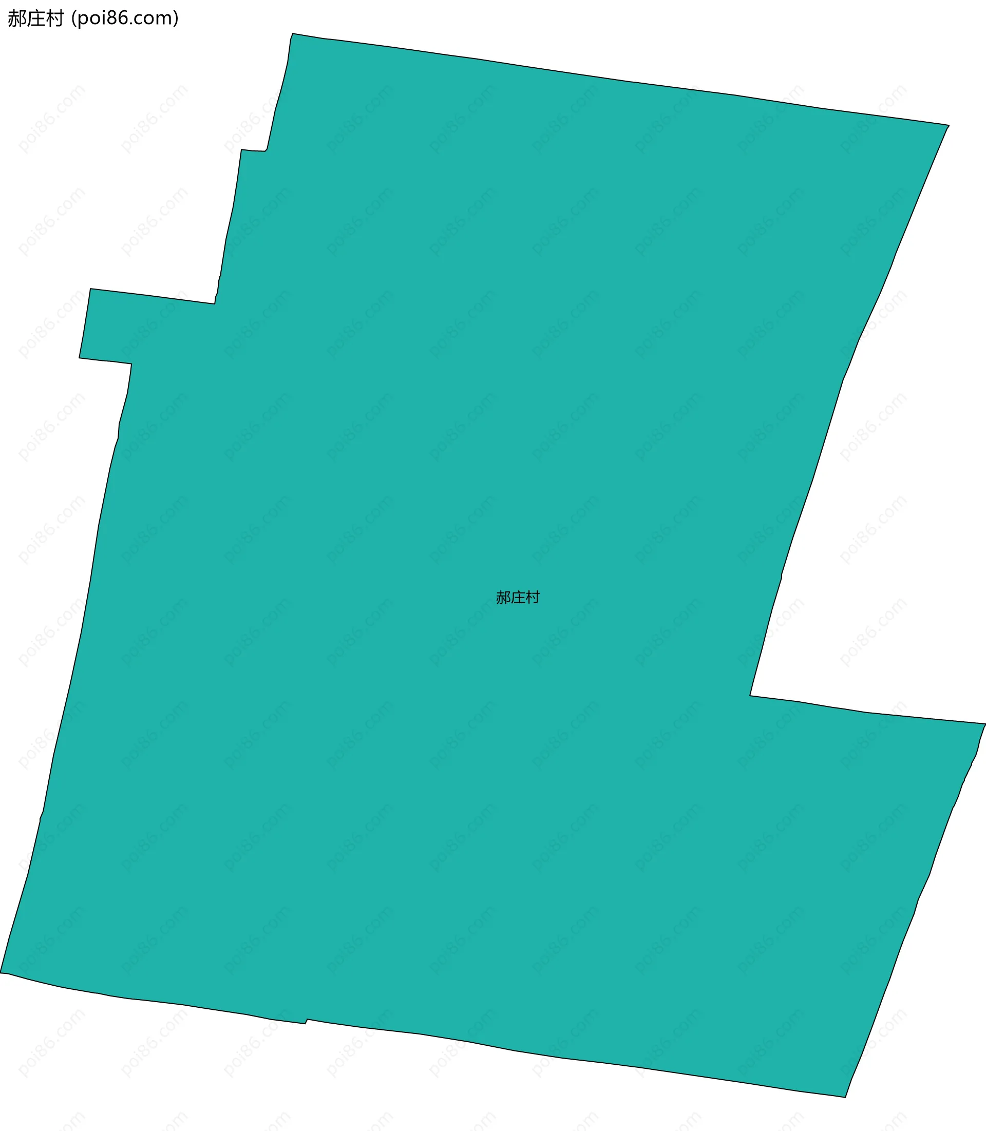 郝庄村边界地图