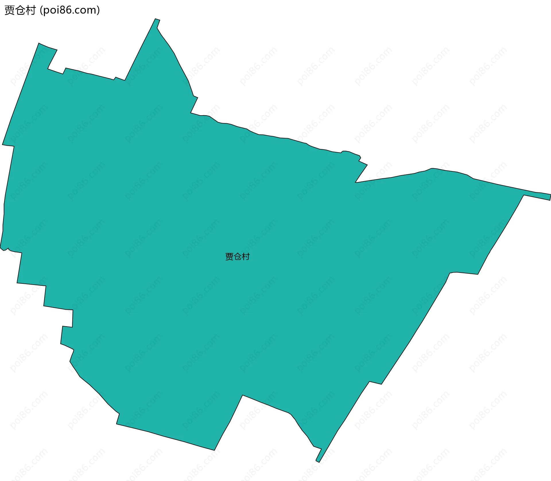 贾仓村边界地图