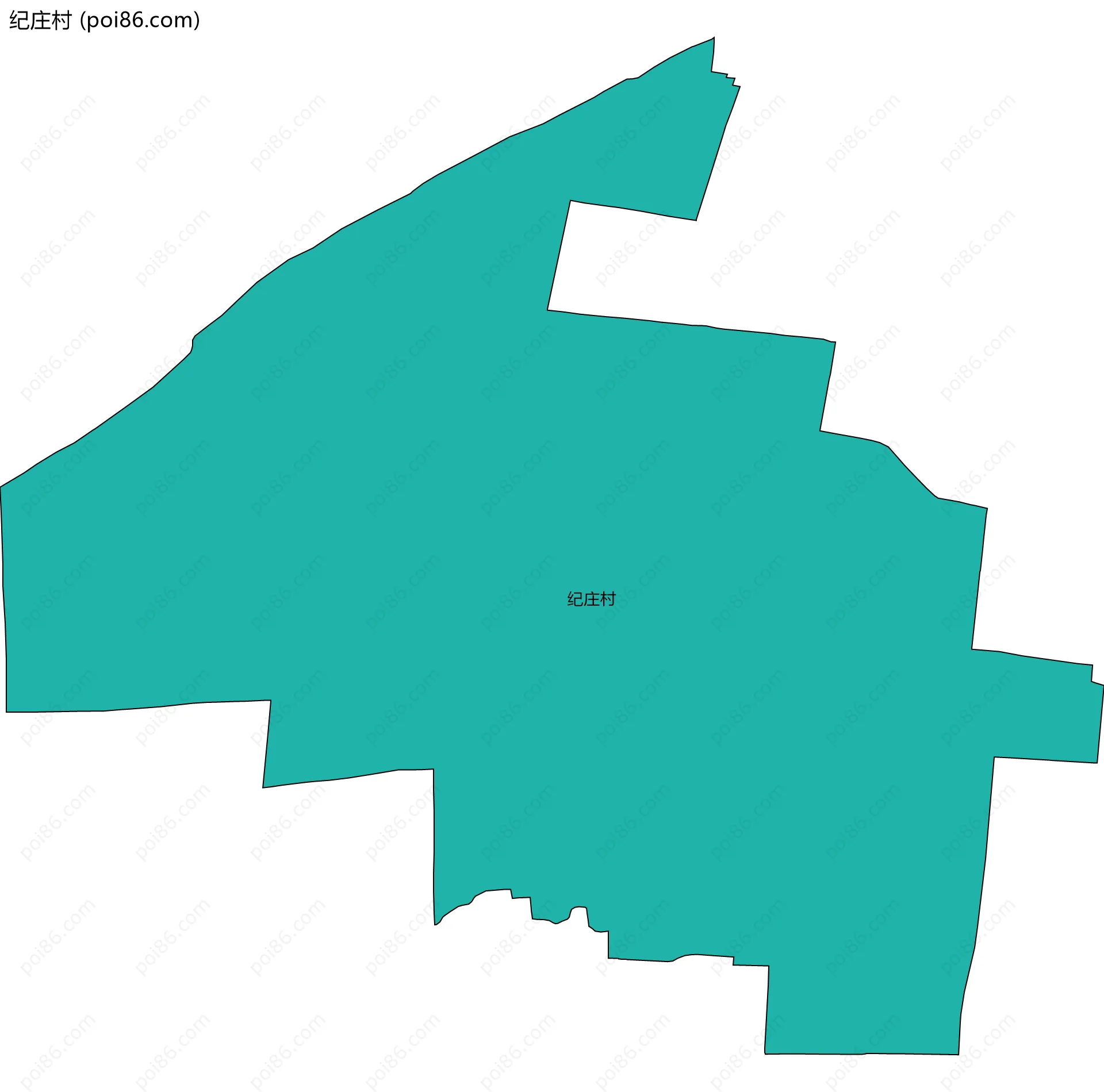 纪庄村边界地图