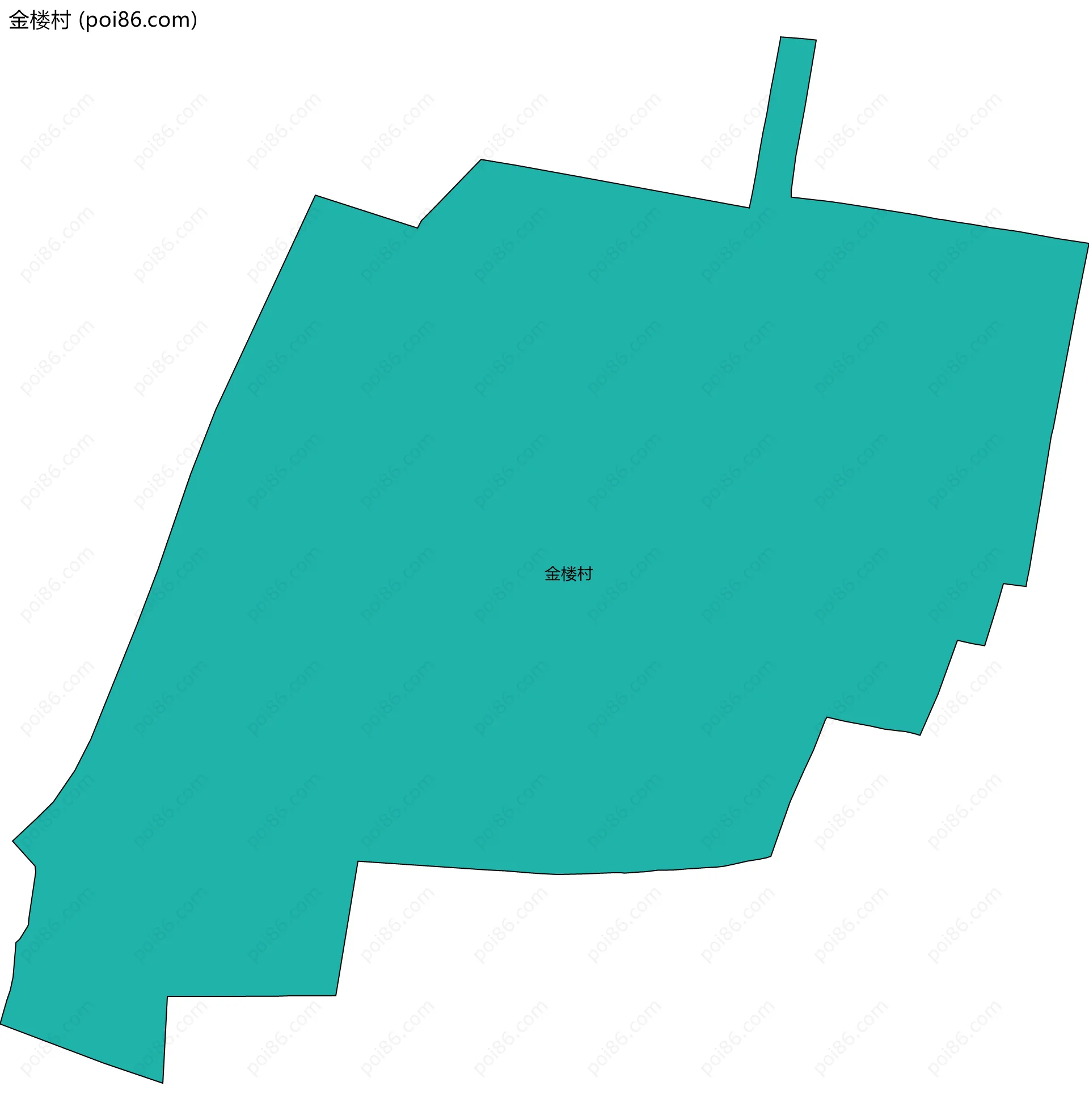 金楼村边界地图