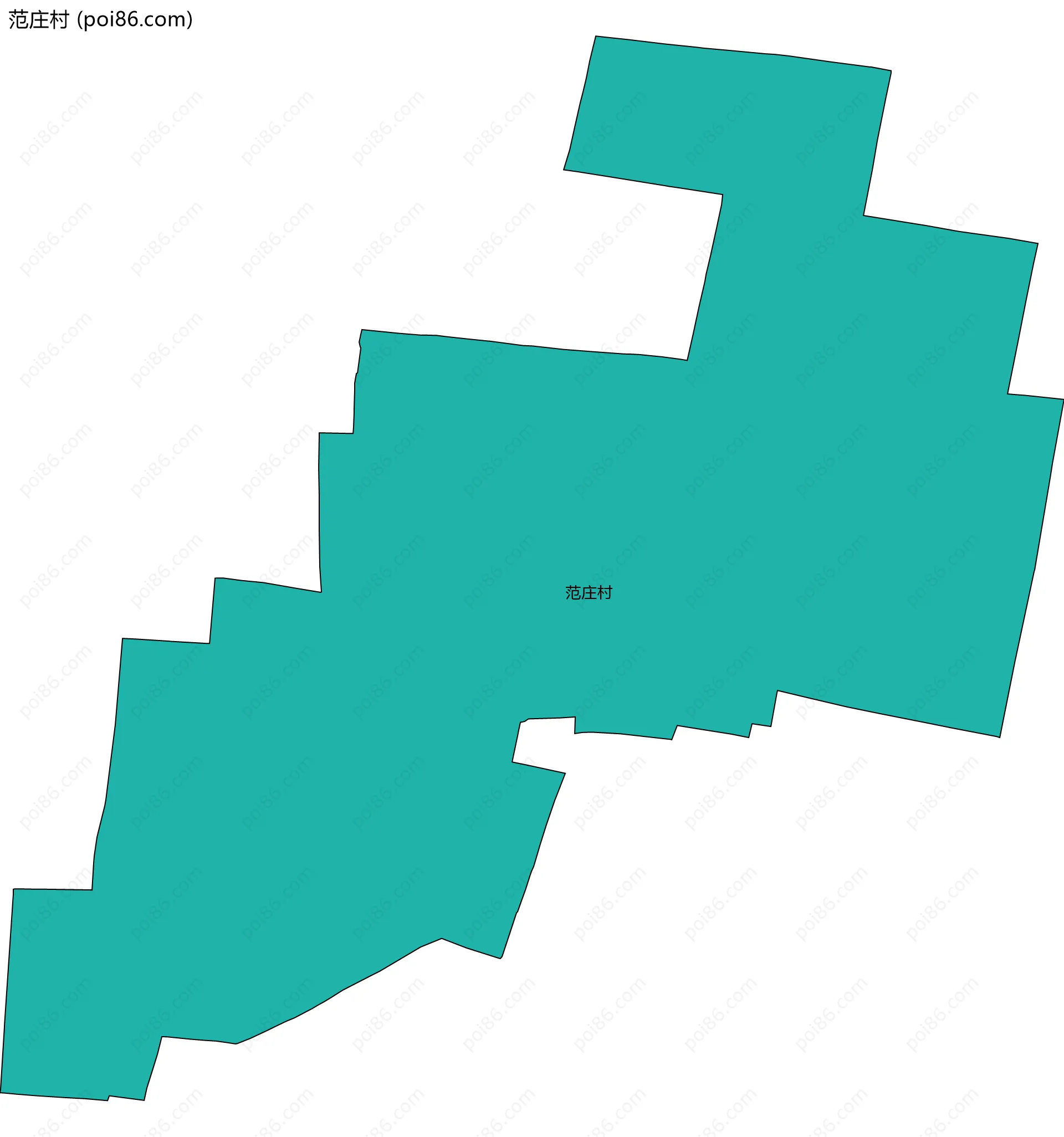 范庄村边界地图
