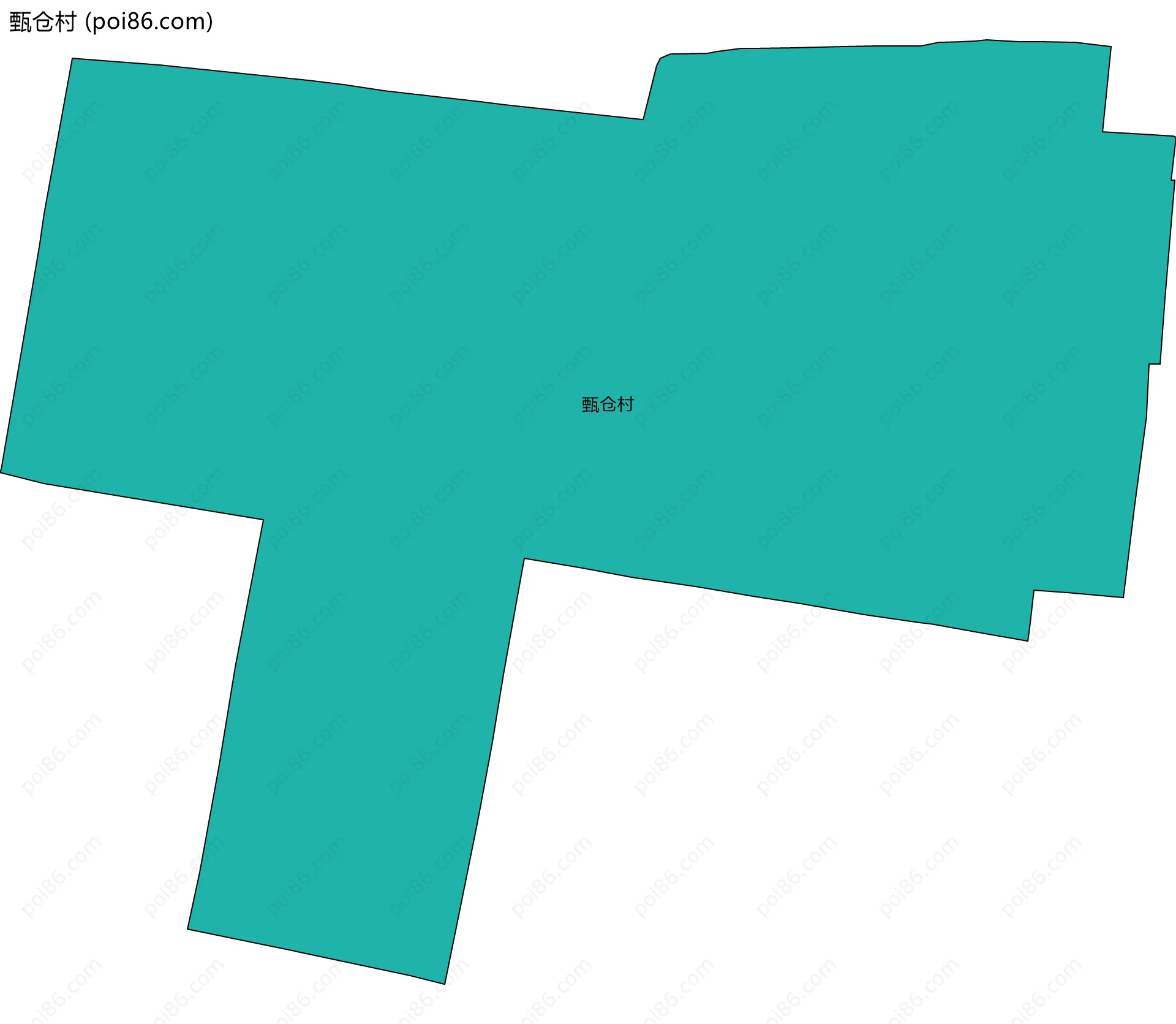 甄仓村边界地图