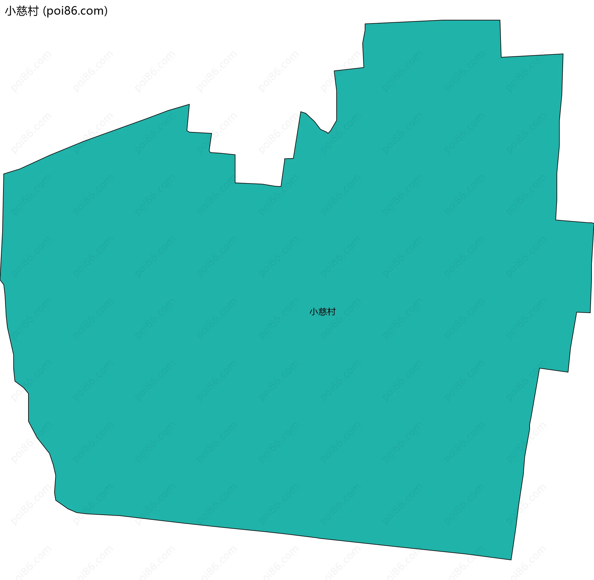 小慈村边界地图