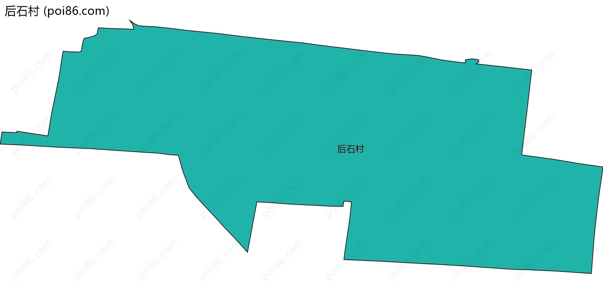 后石村边界地图