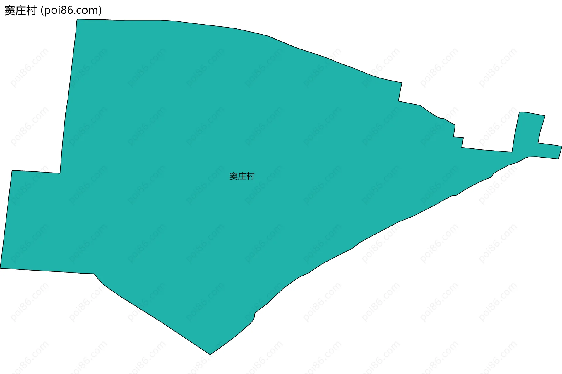 窦庄村边界地图