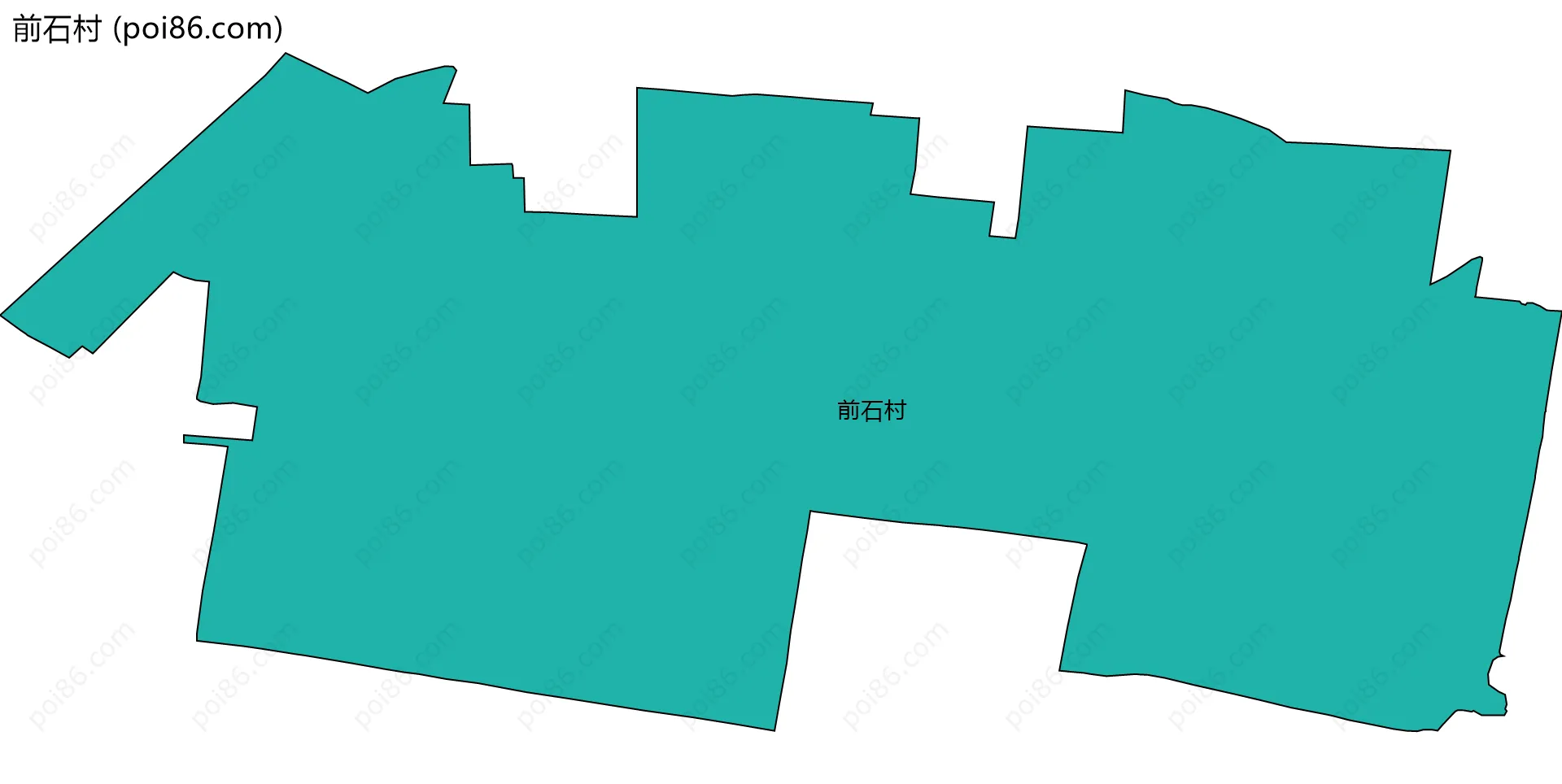 前石村边界地图