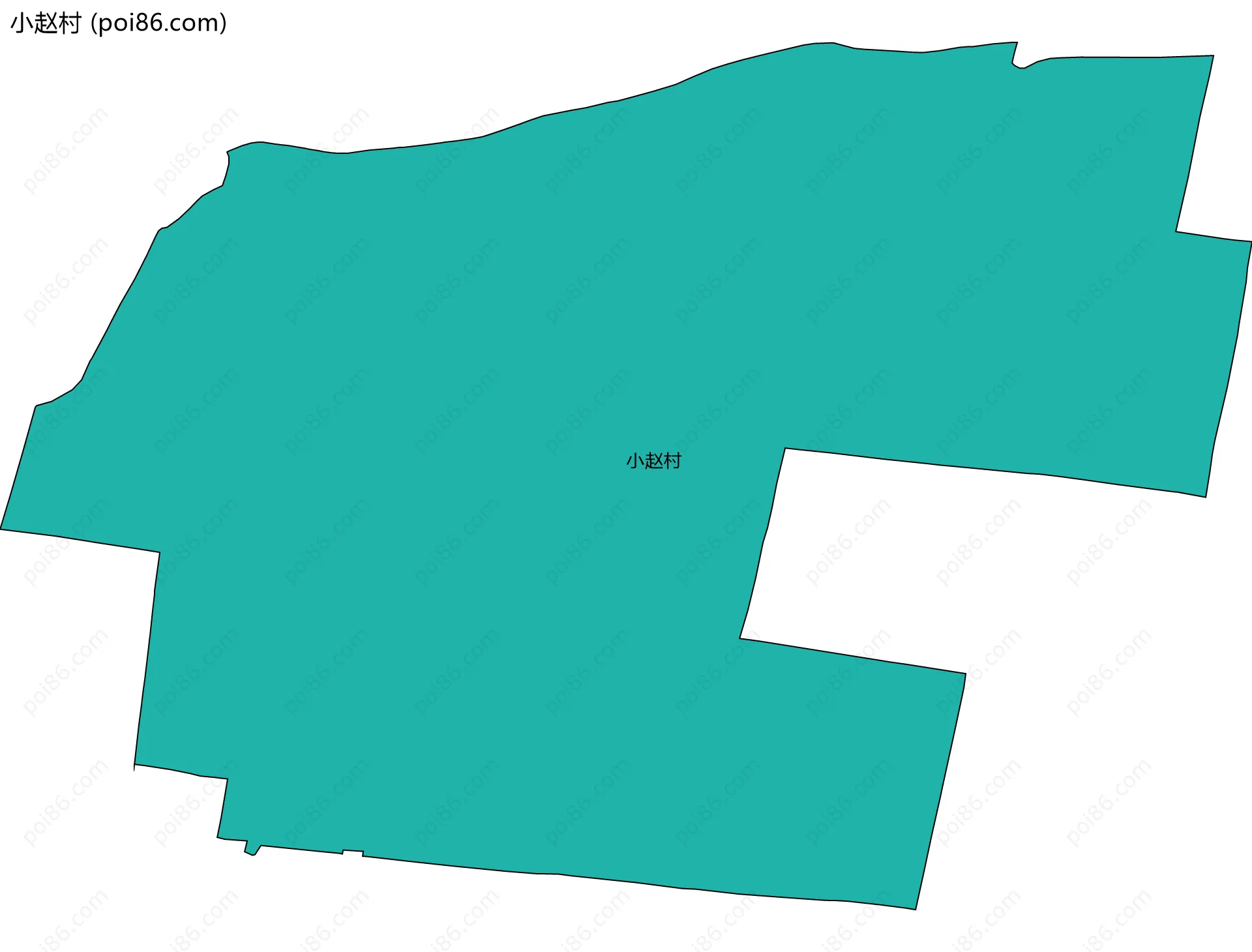 小赵村边界地图