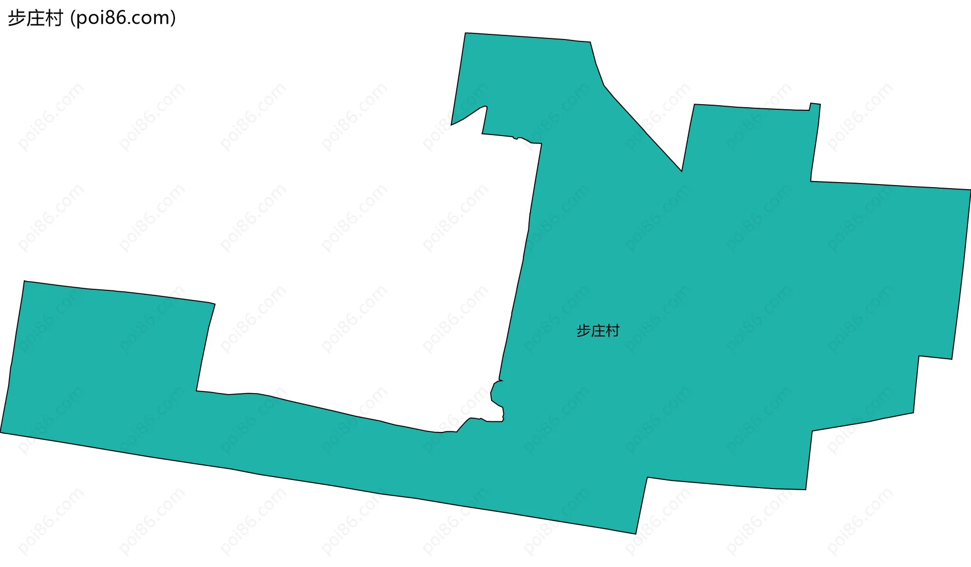 步庄村边界地图