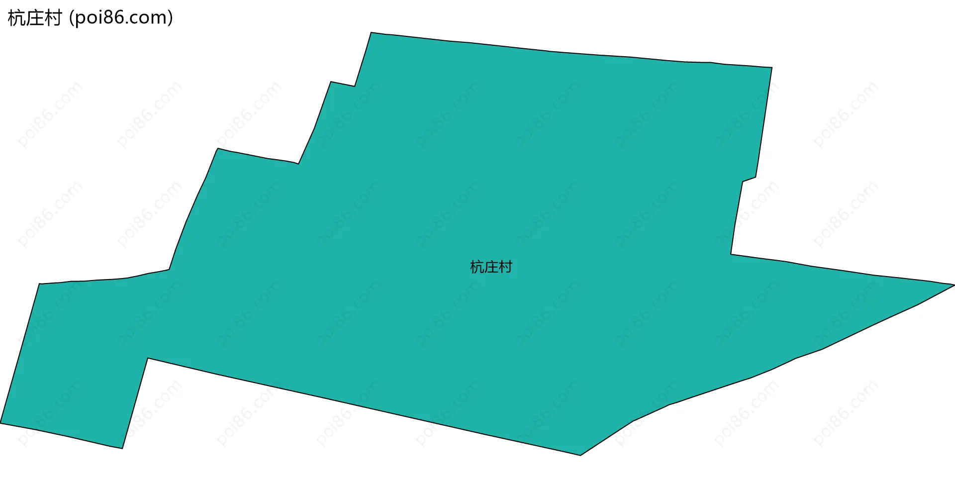 杭庄村边界地图