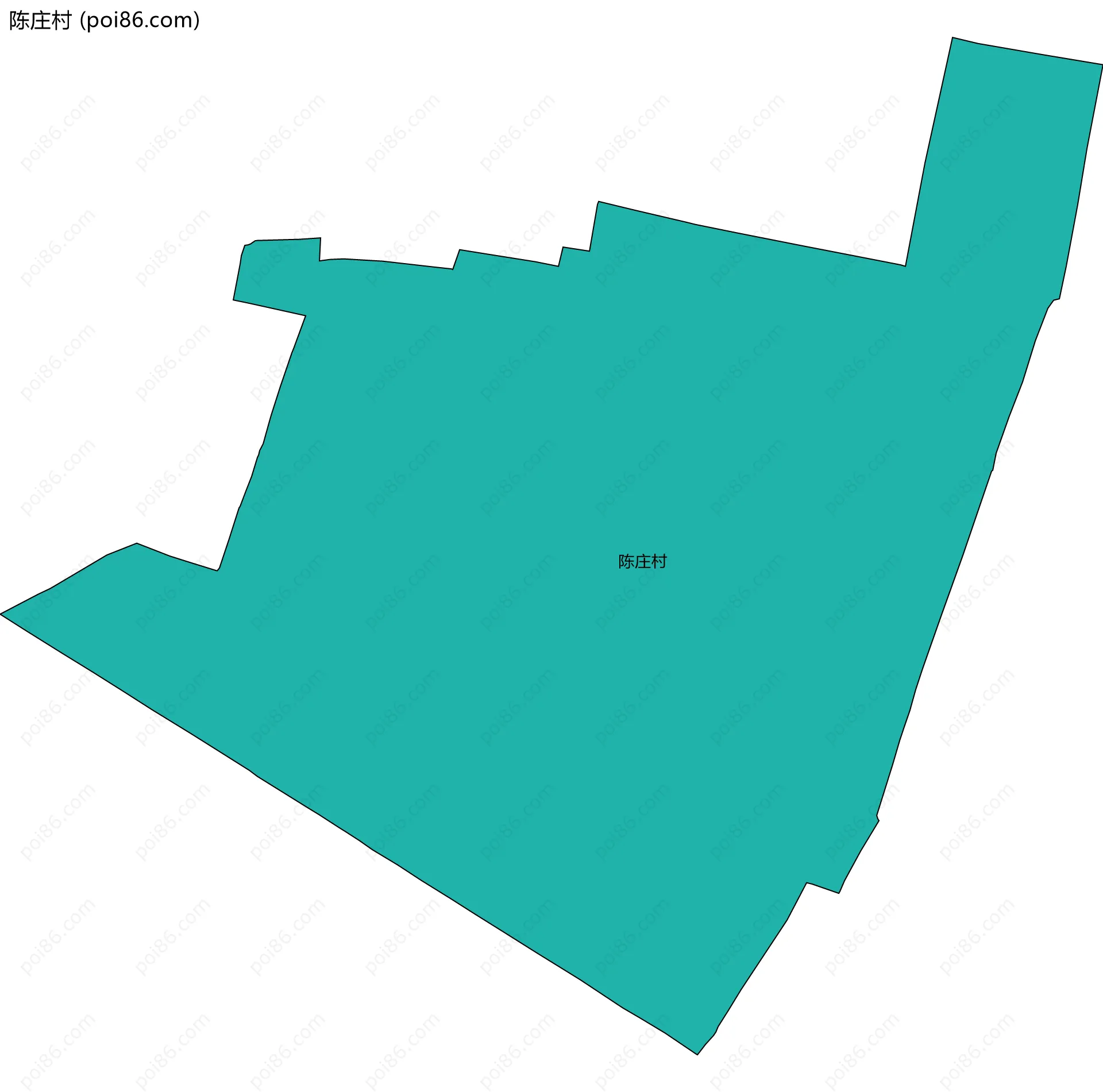 陈庄村边界地图