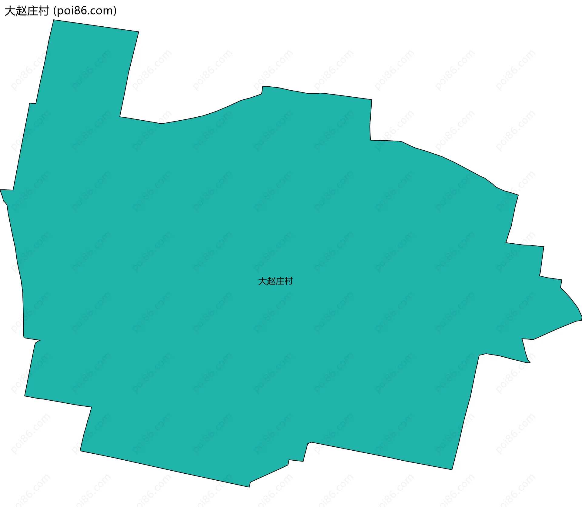 大赵庄村边界地图