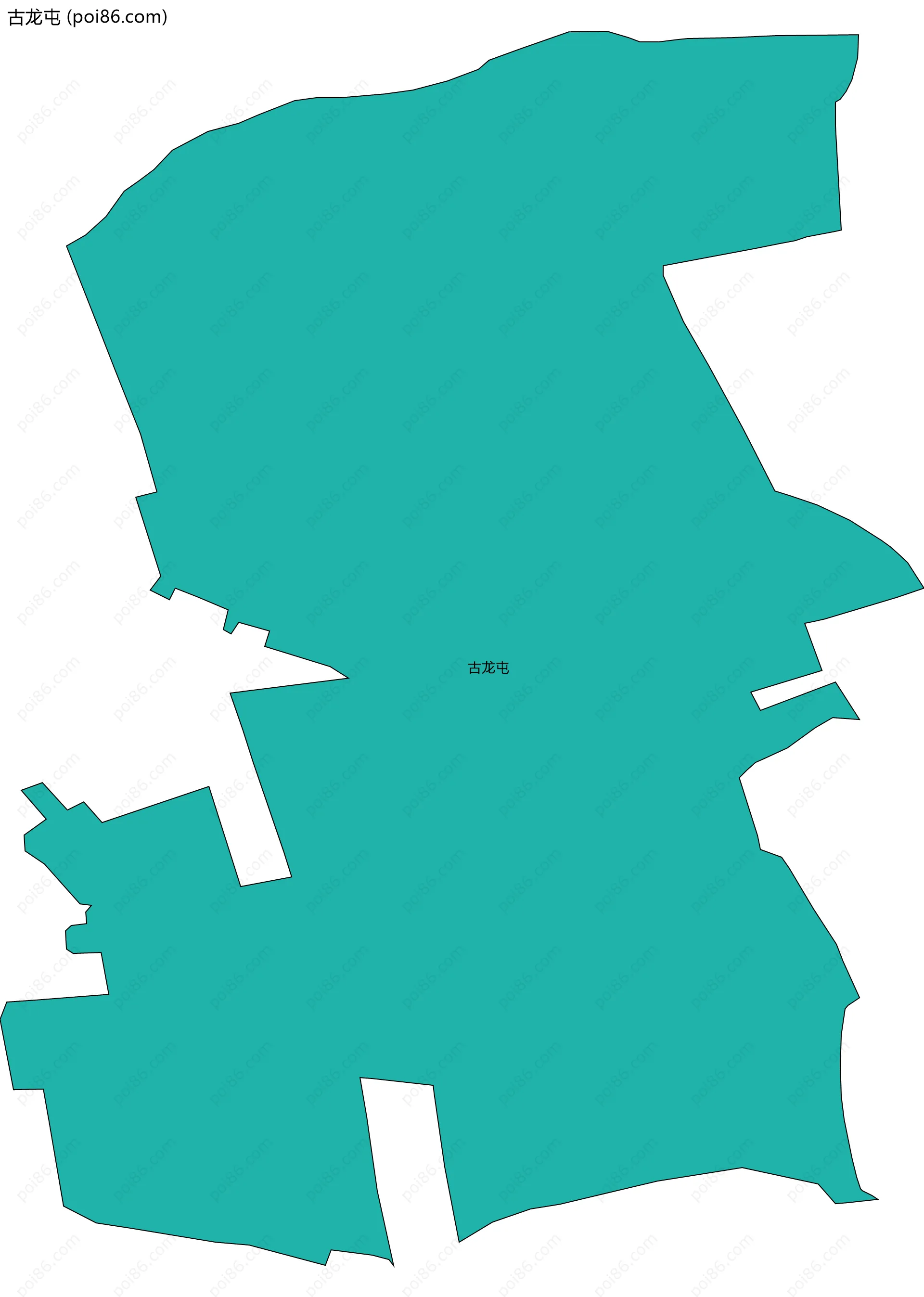 古龙屯边界地图