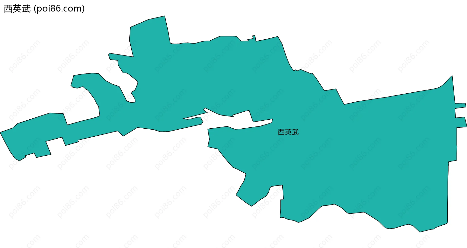西英武边界地图