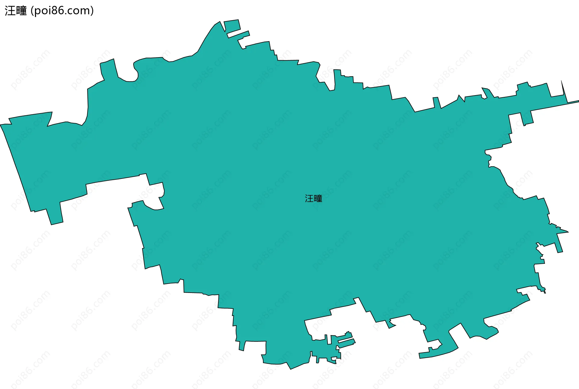 汪疃边界地图