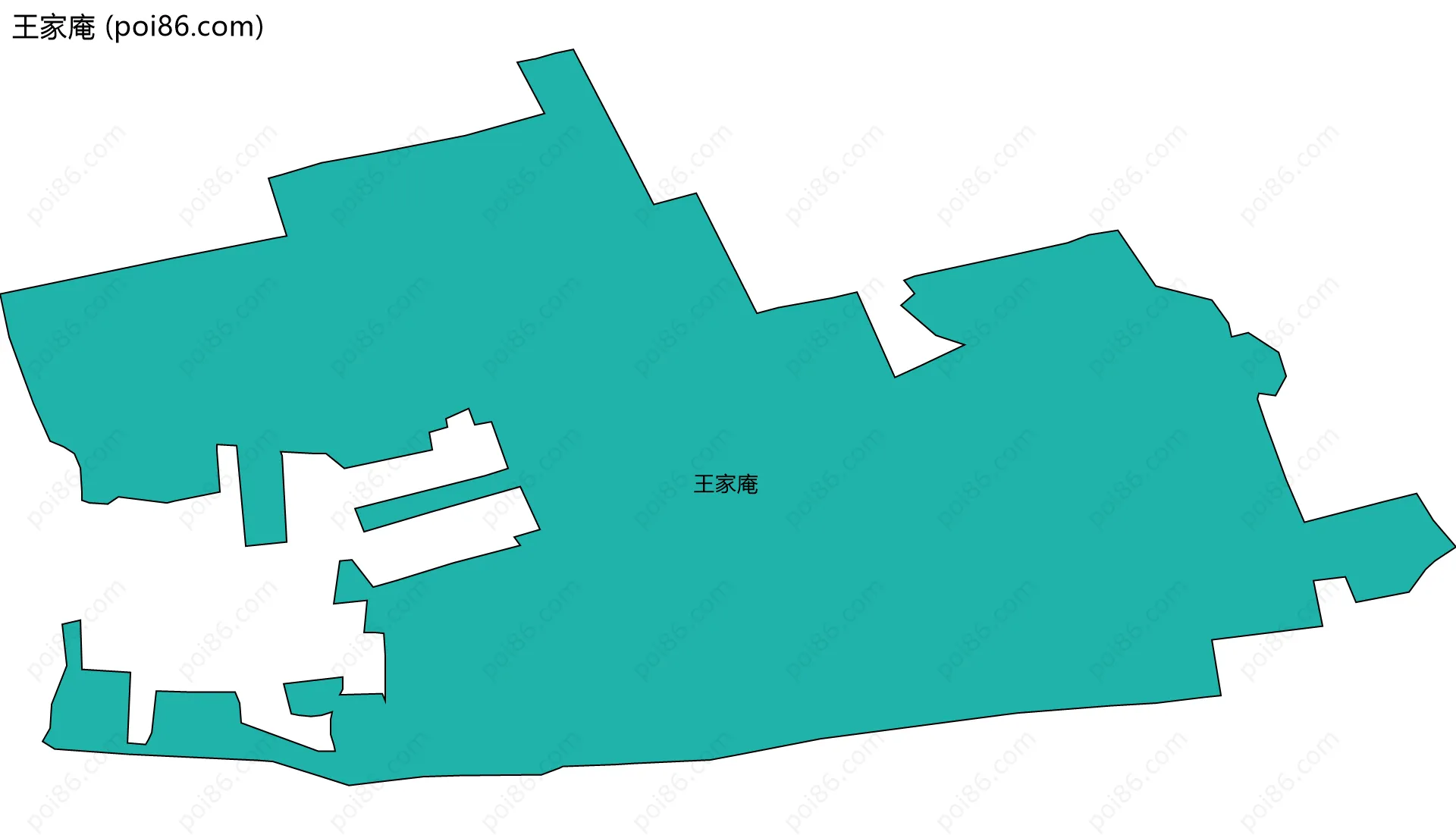 王家庵边界地图