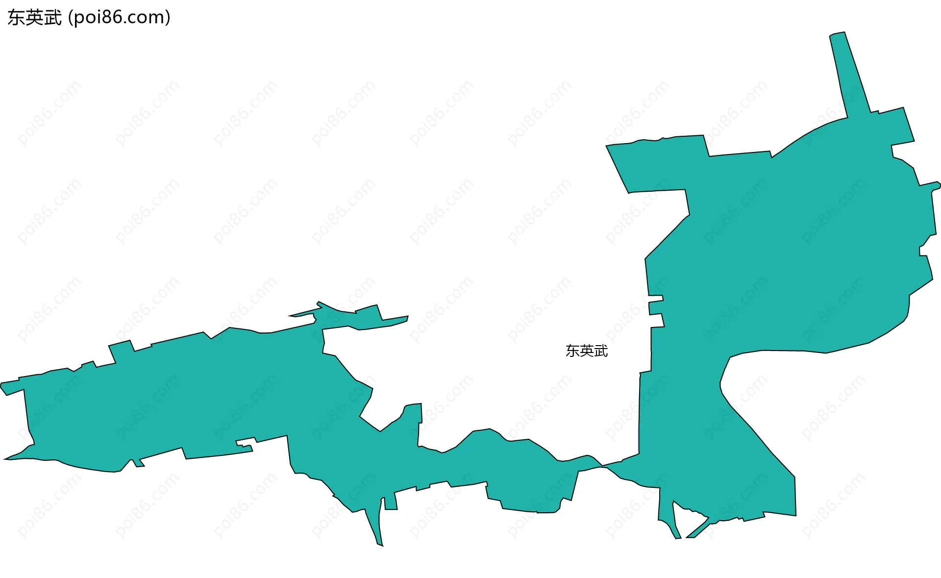 东英武边界地图