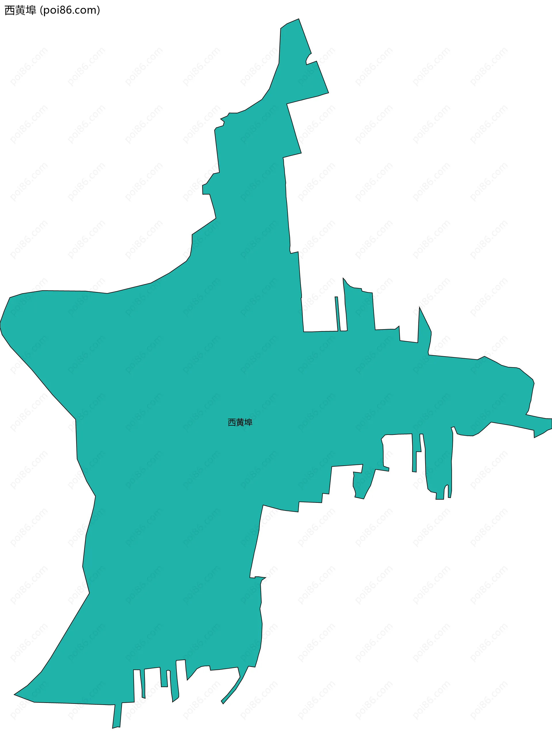 西黄埠边界地图