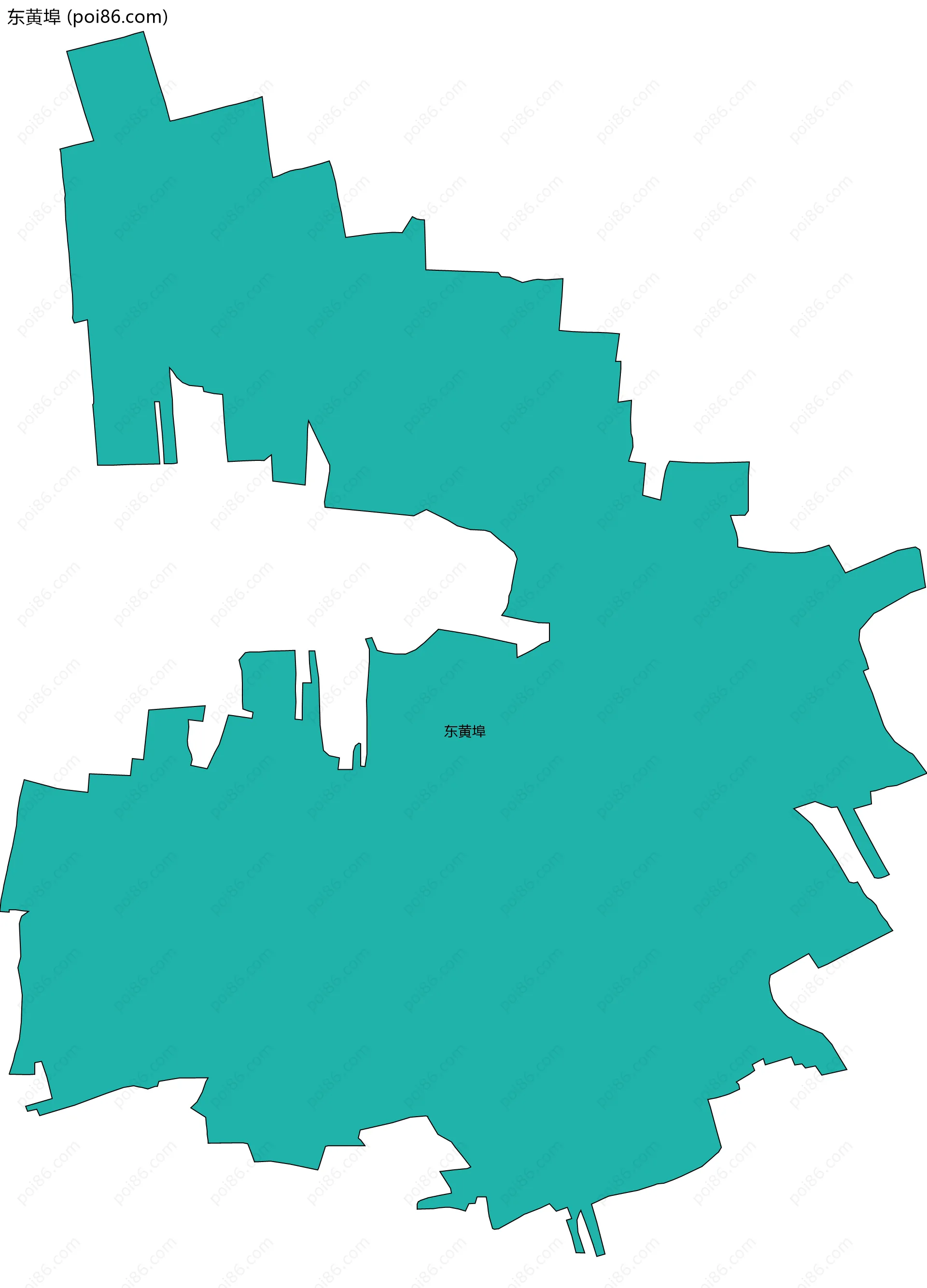 东黄埠边界地图