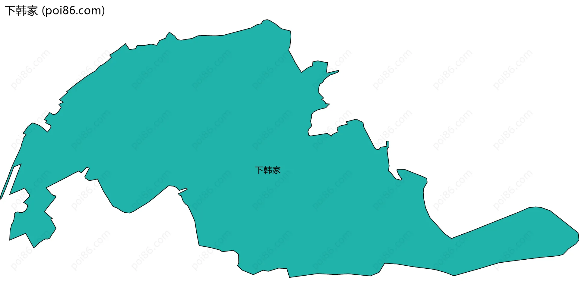 下韩家边界地图