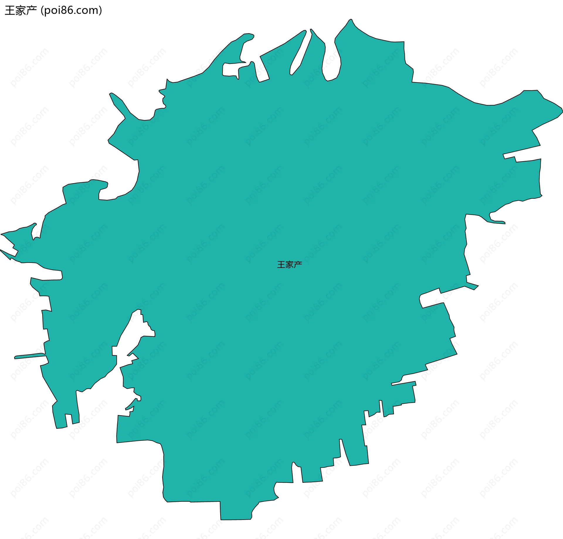 王家产边界地图