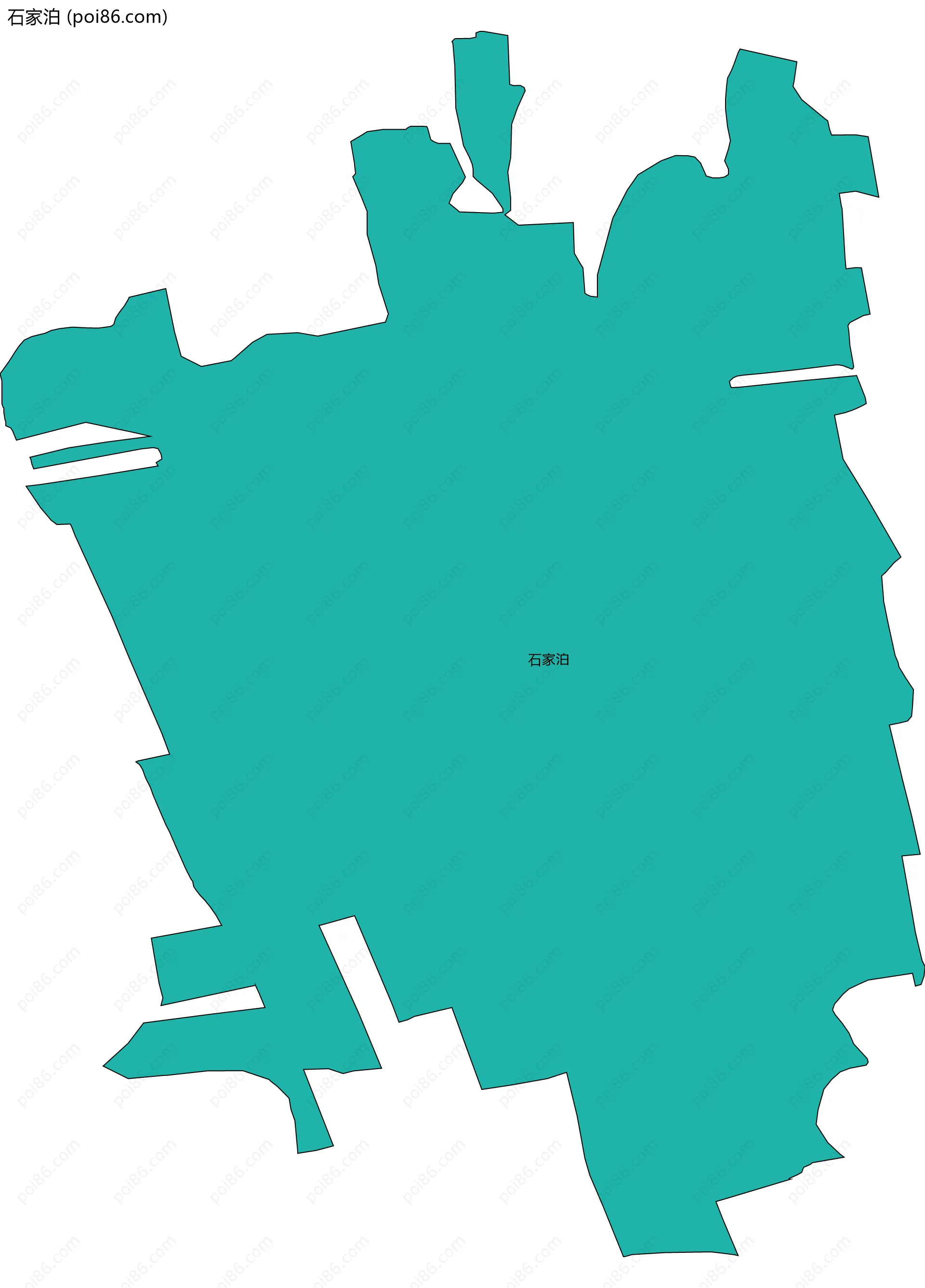 石家泊边界地图