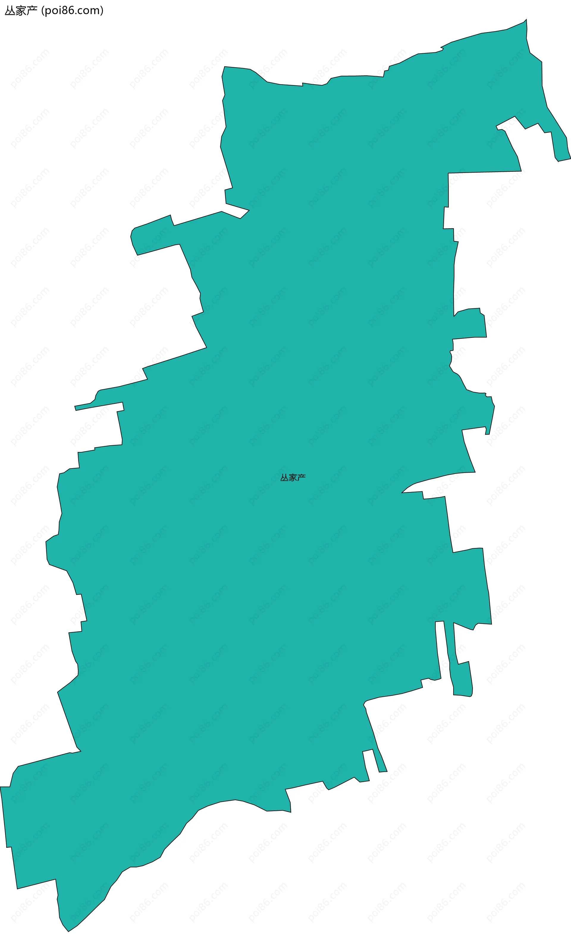 丛家产边界地图