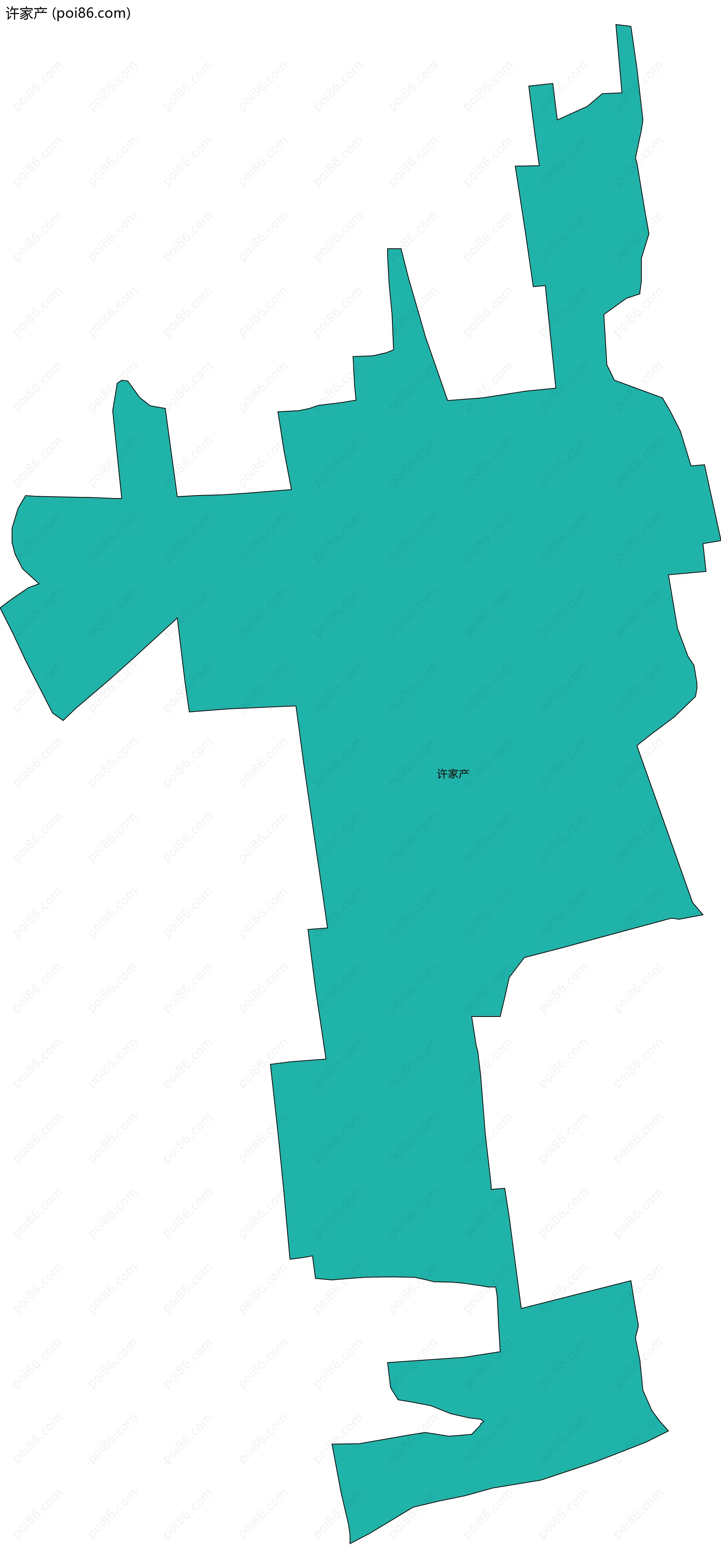 许家产边界地图