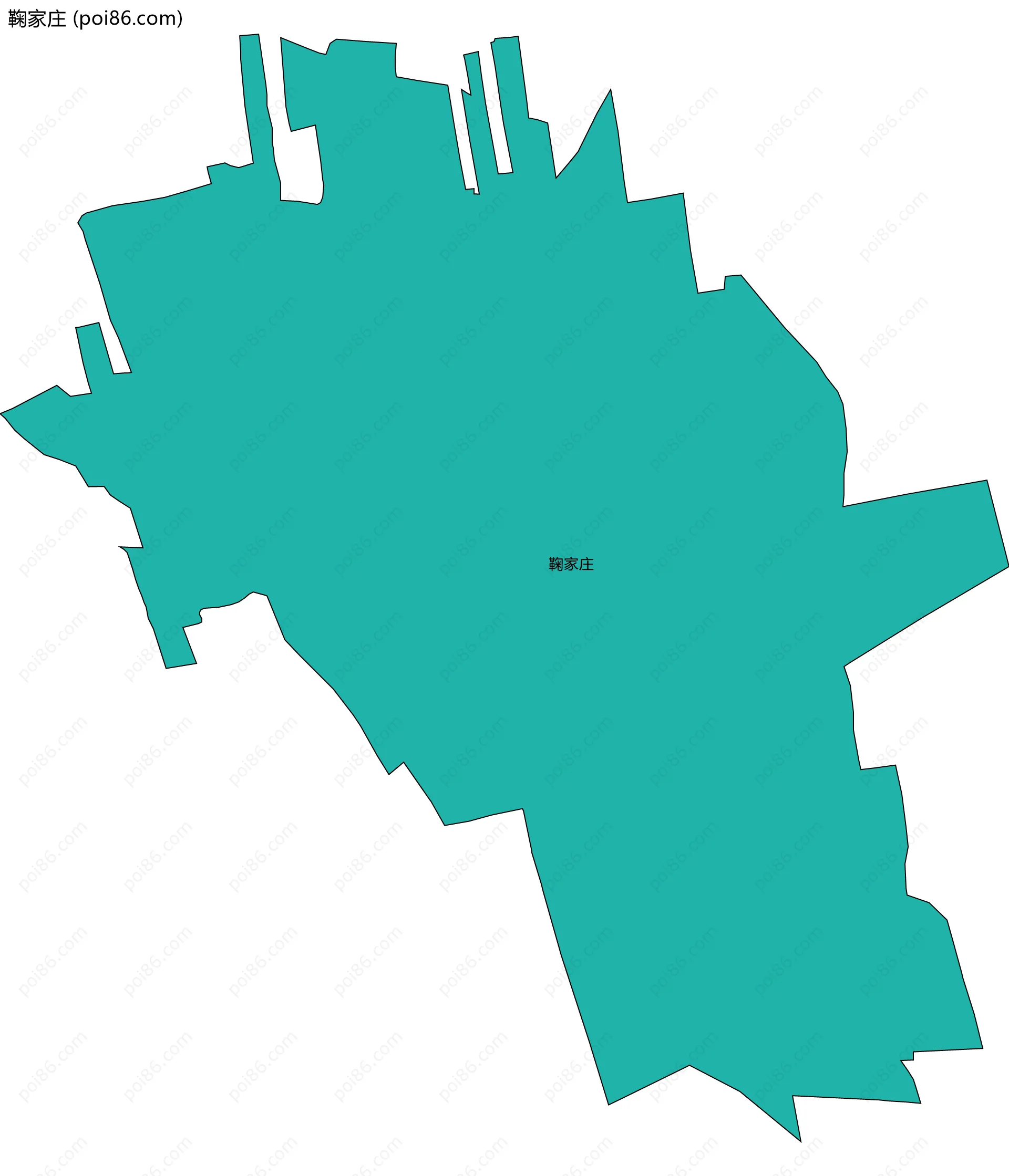 鞠家庄边界地图