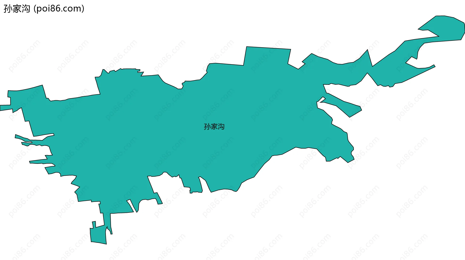 孙家沟边界地图