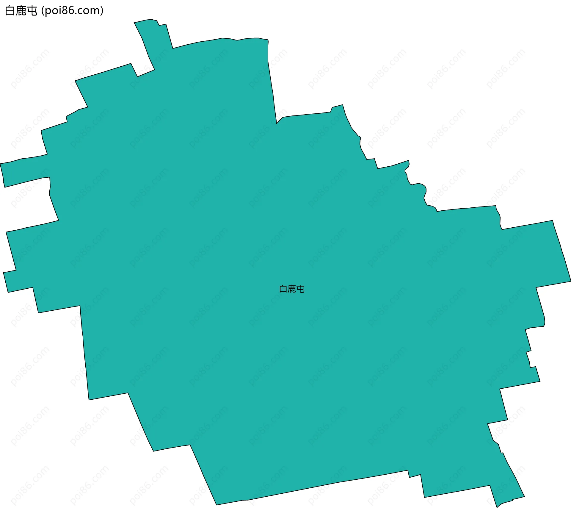 白鹿屯边界地图