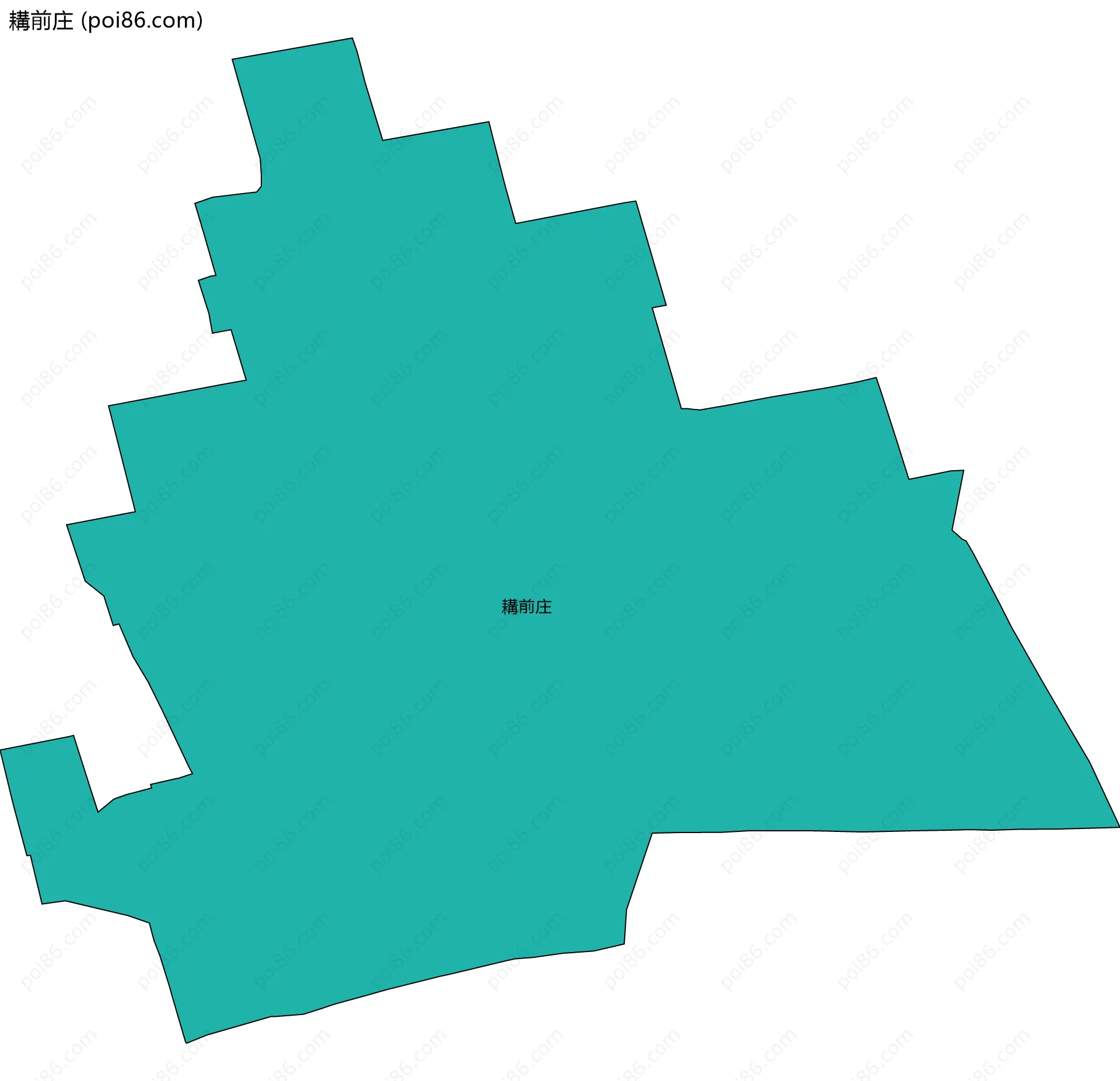 耩前庄边界地图
