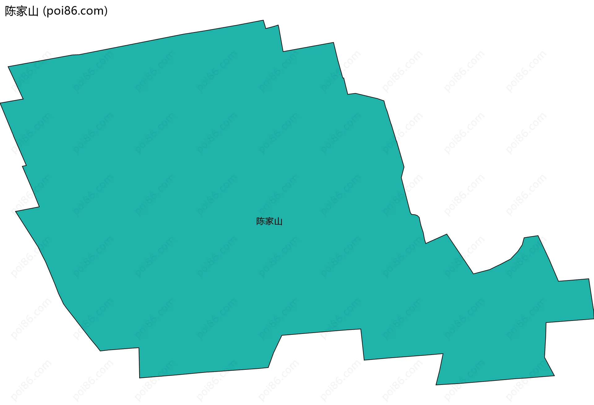 陈家山边界地图