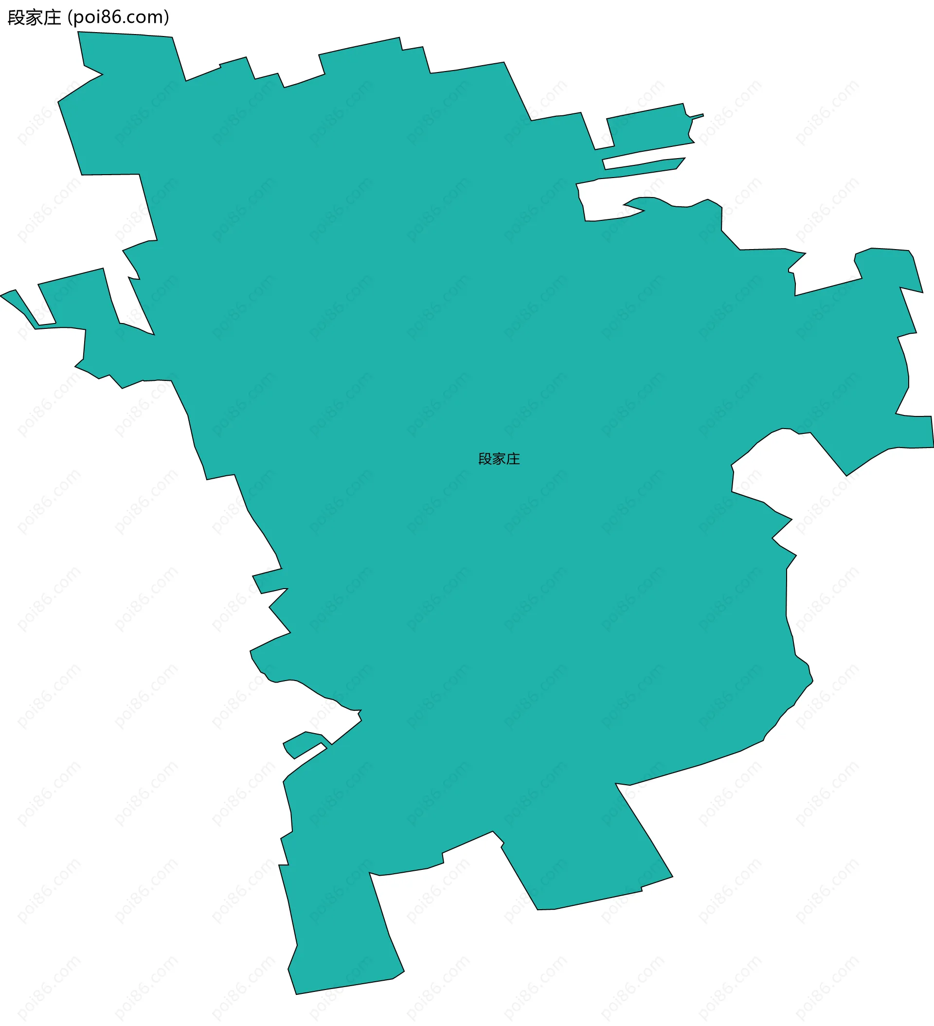 段家庄边界地图