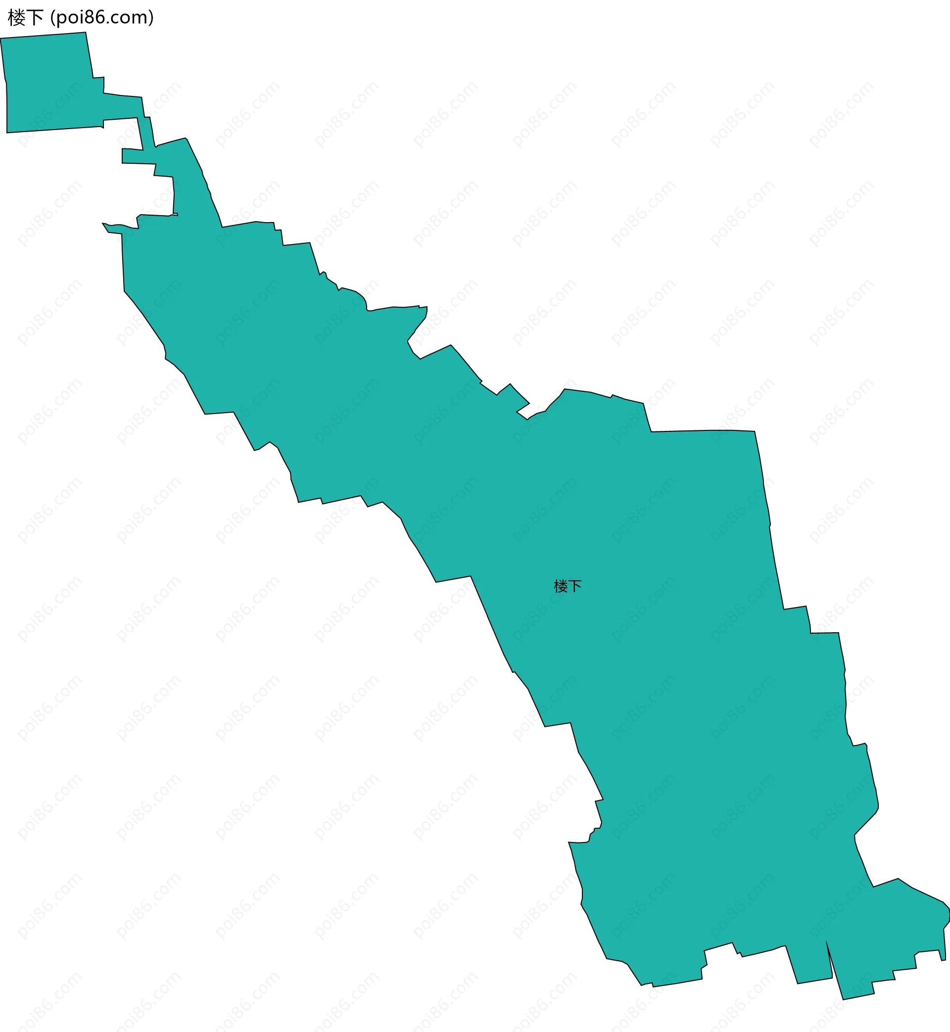 楼下边界地图