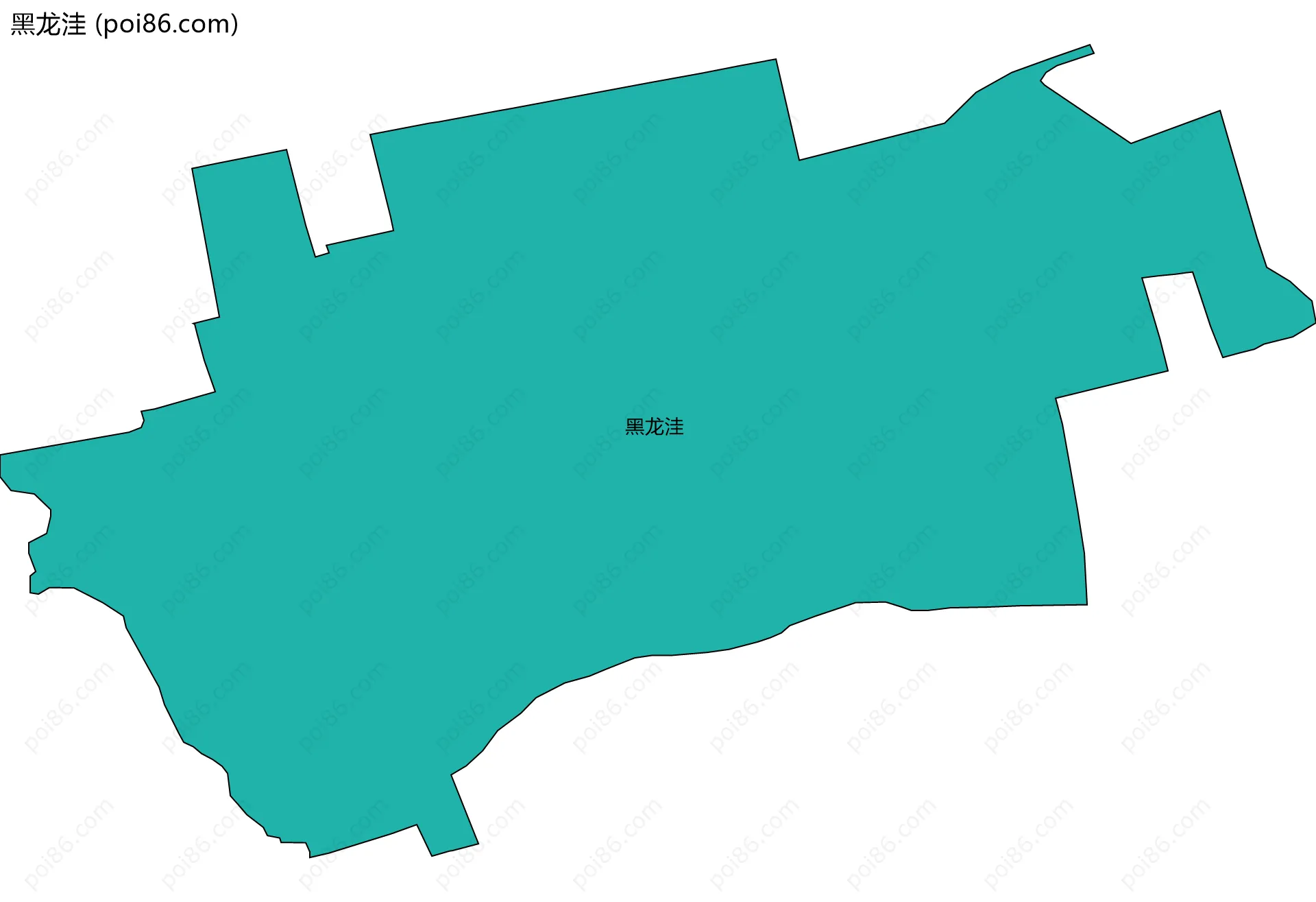 黑龙洼边界地图