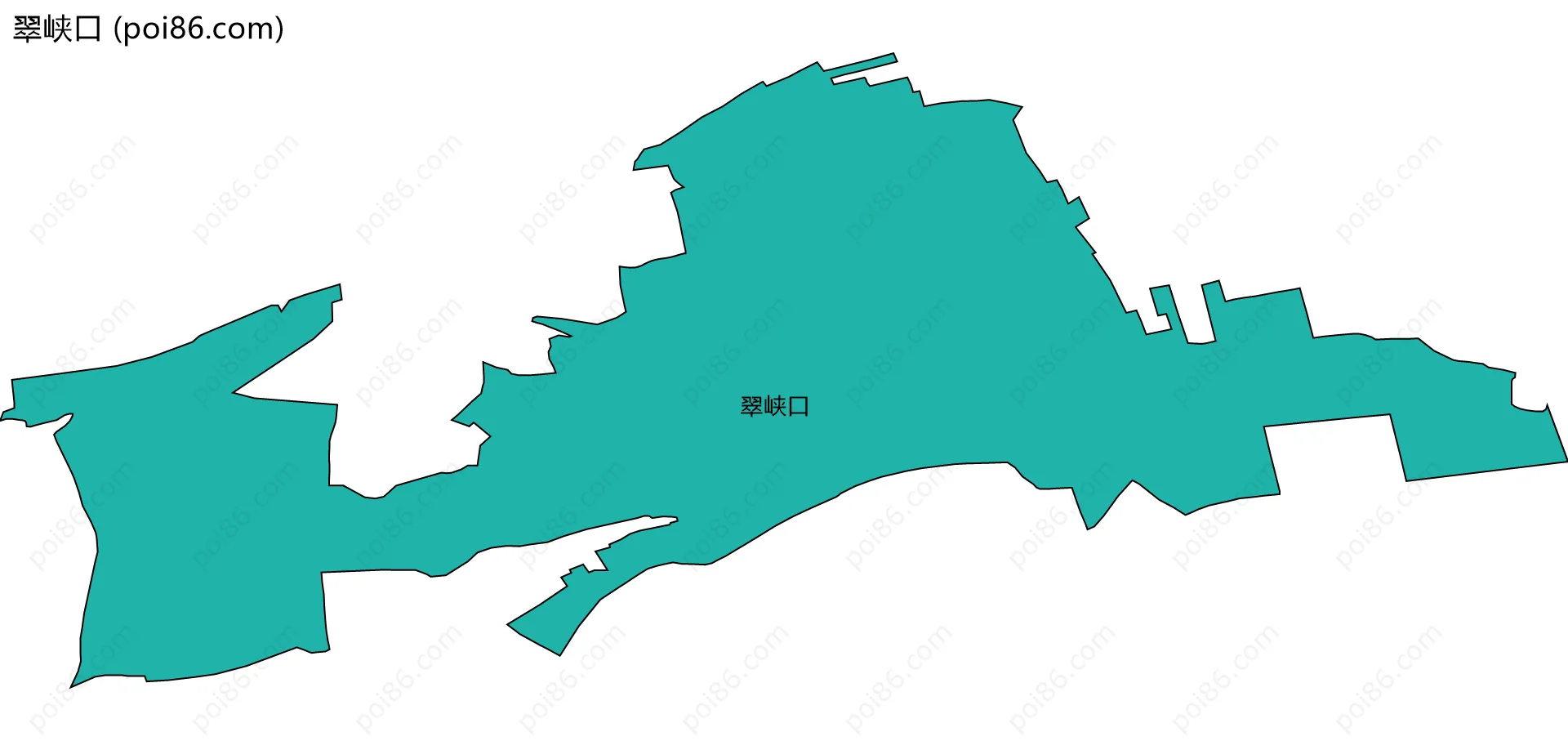 翠峡口边界地图