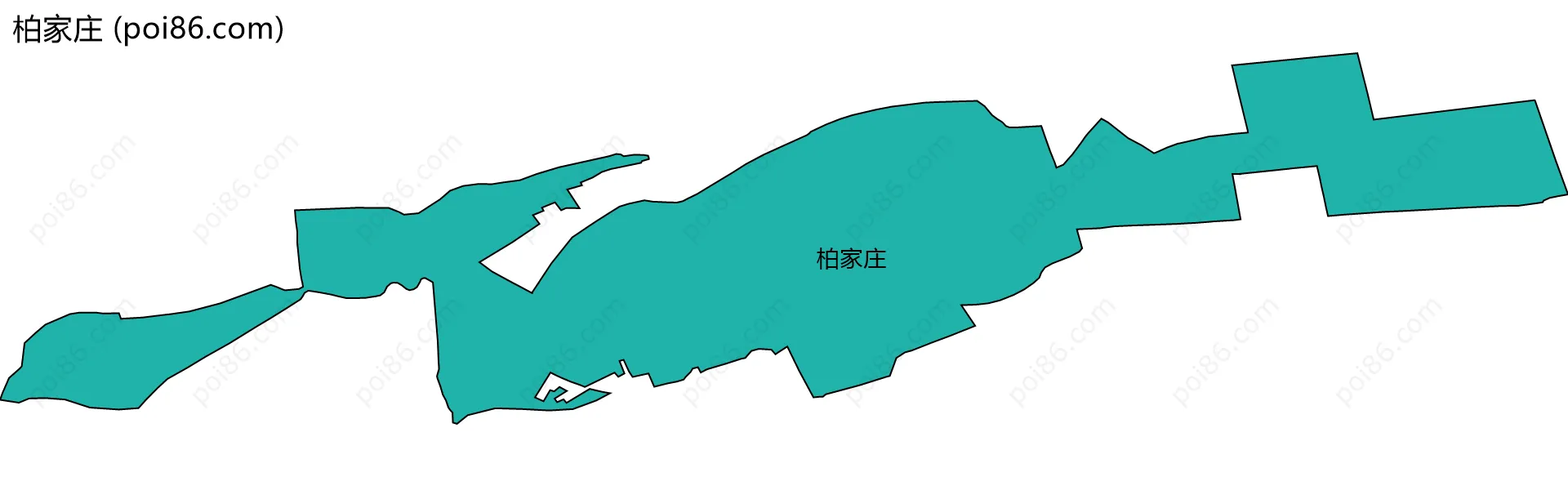 柏家庄边界地图