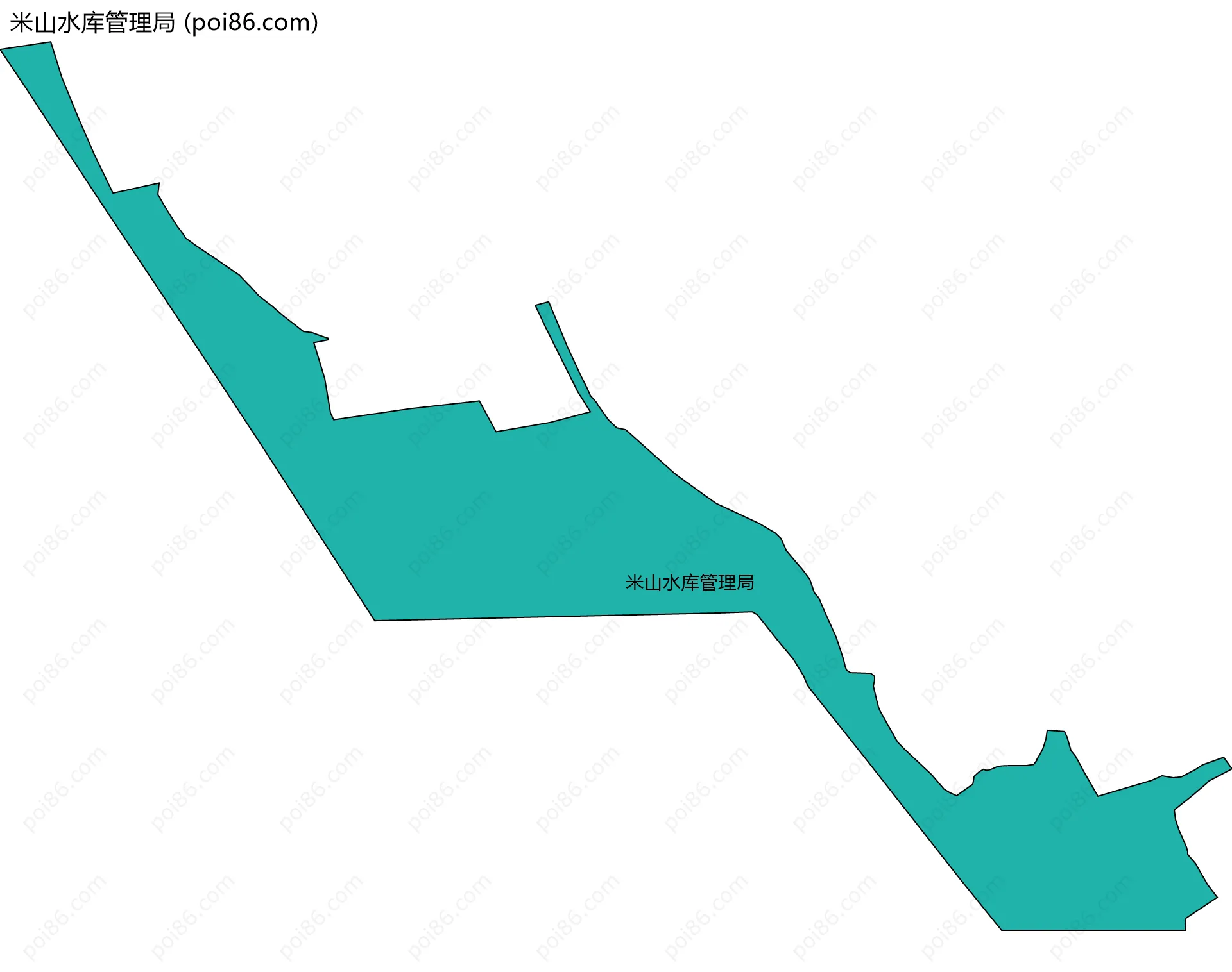 米山水库管理局边界地图