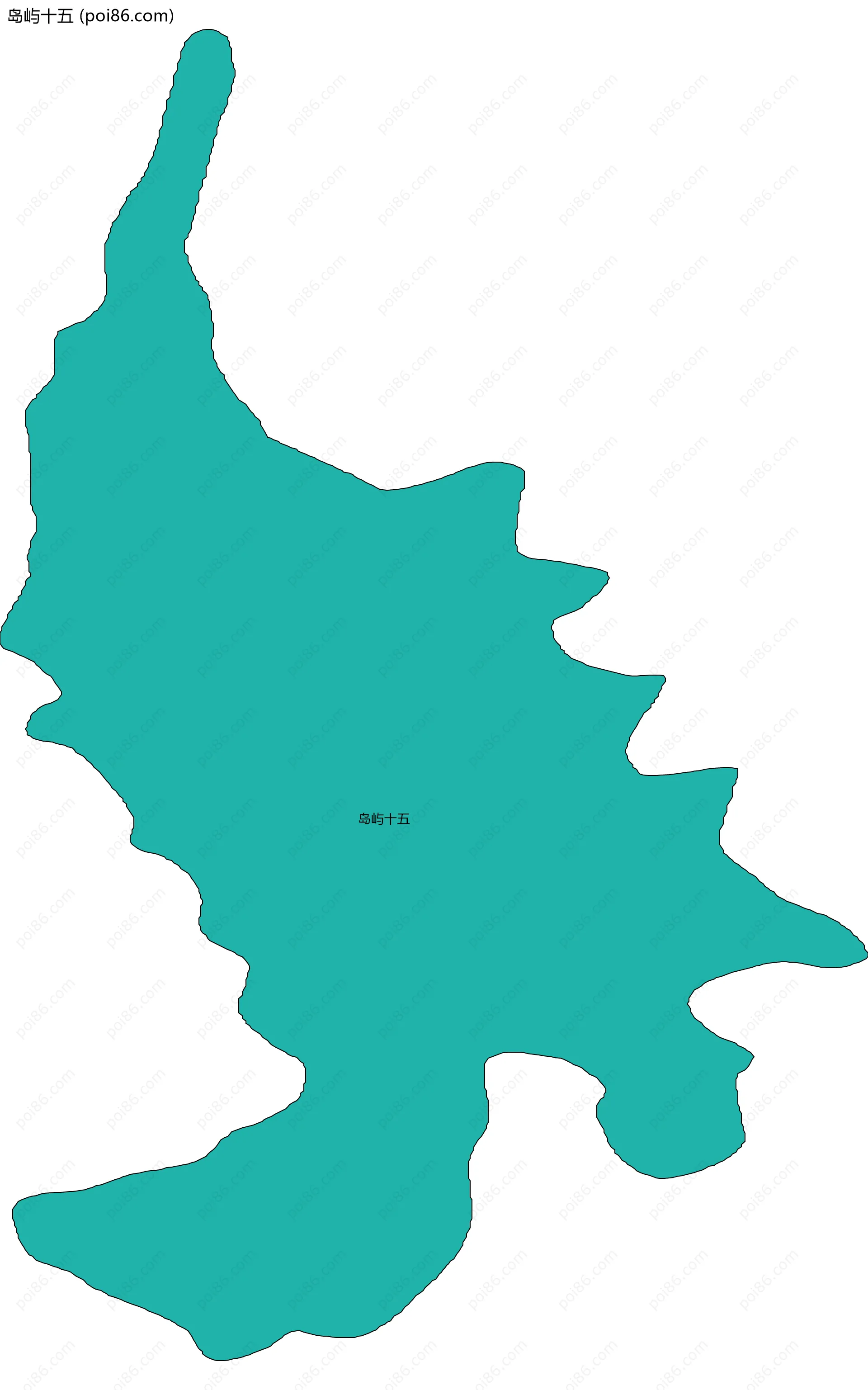 岛屿十五边界地图