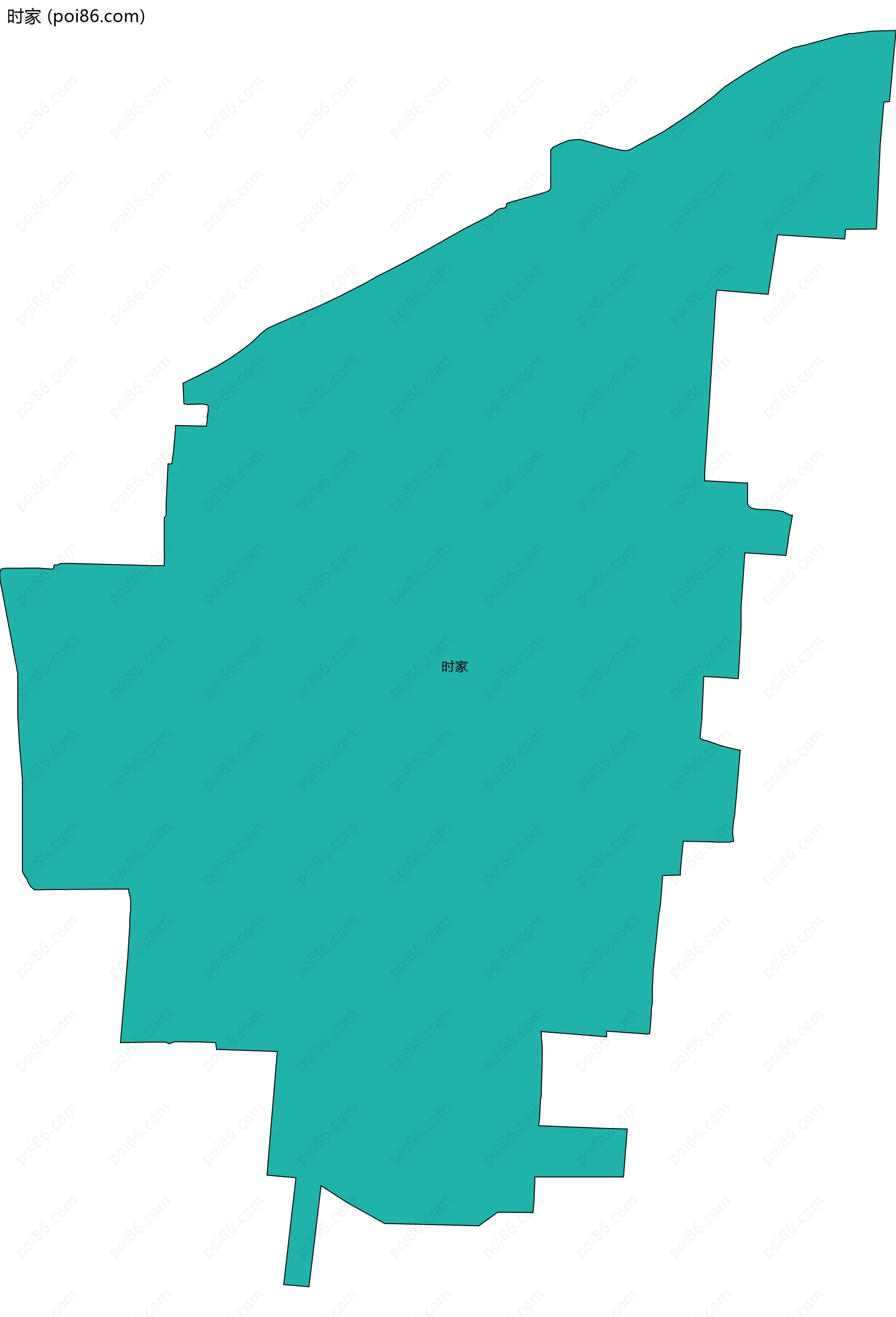 时家边界地图