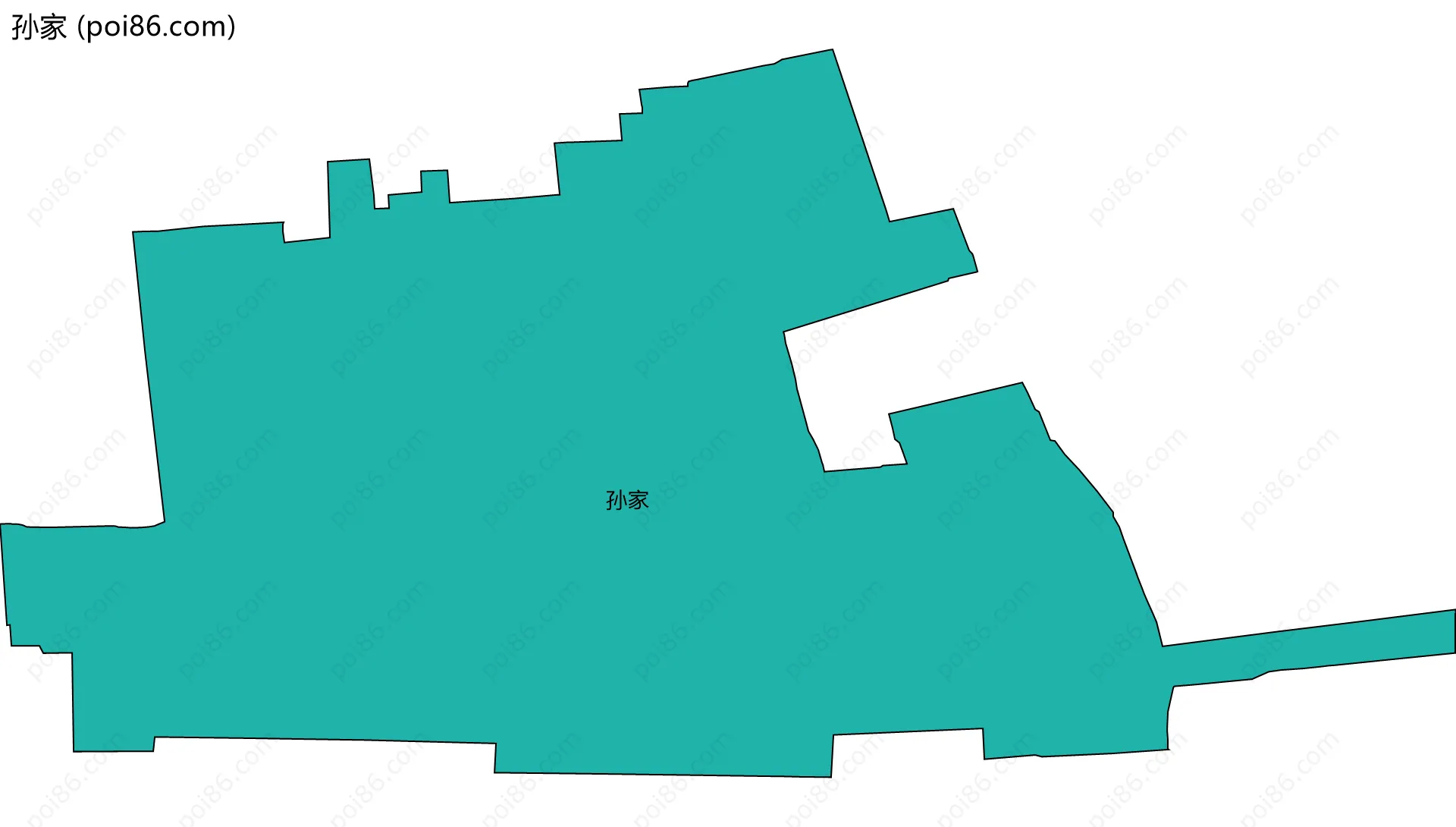 孙家边界地图