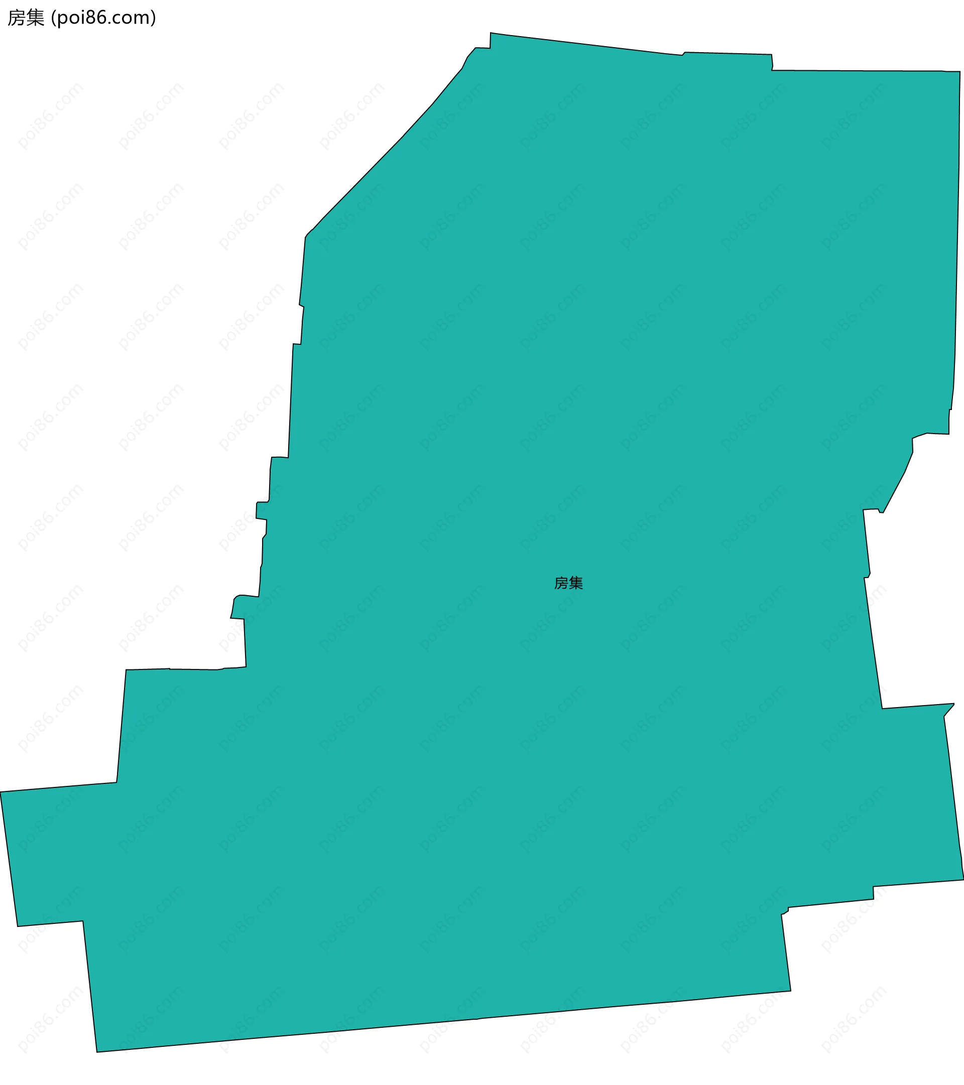 房集边界地图